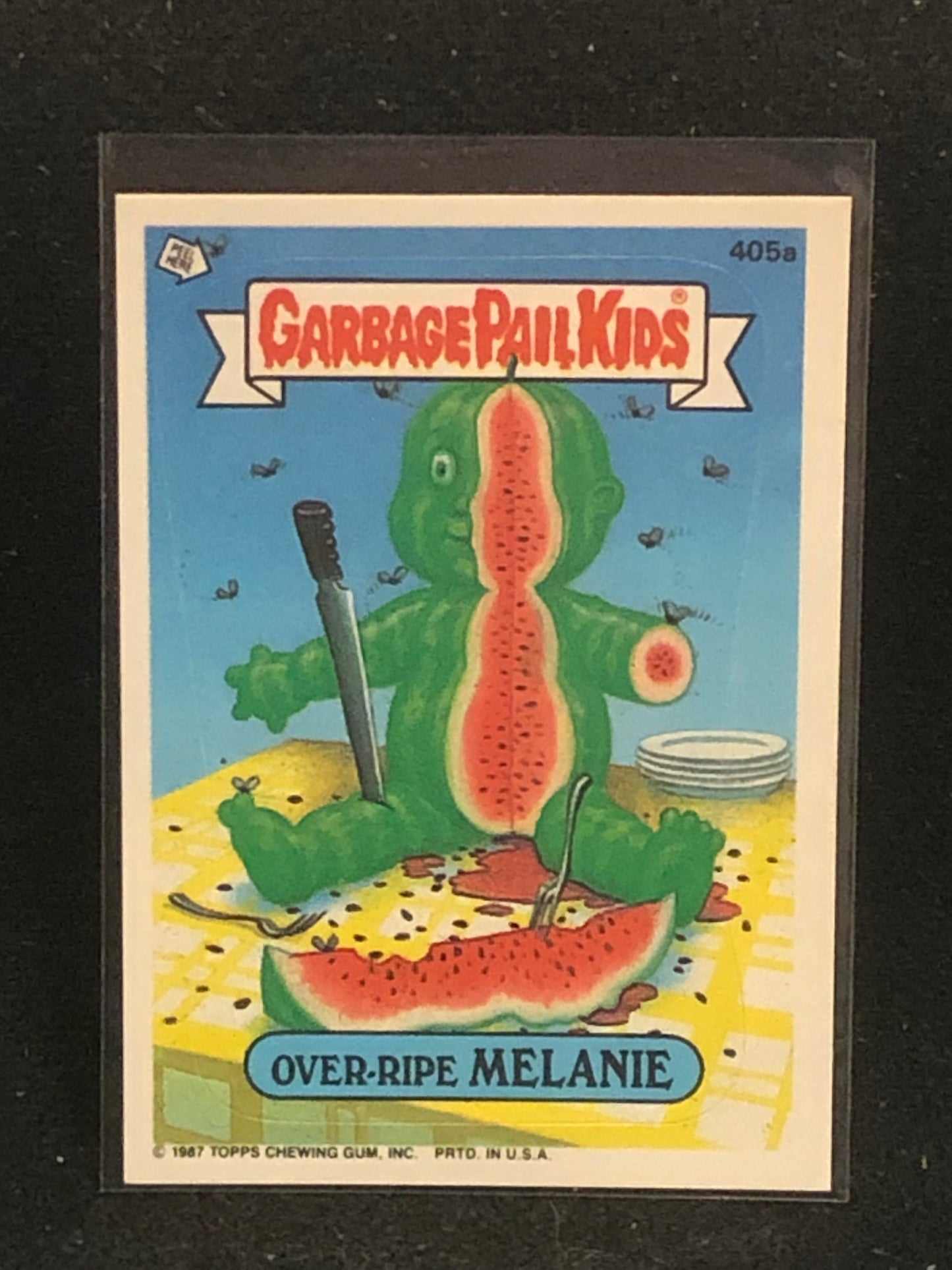 Garbage Pail Kids Original Series 10 (os10) 405a Over Ripe Melanie