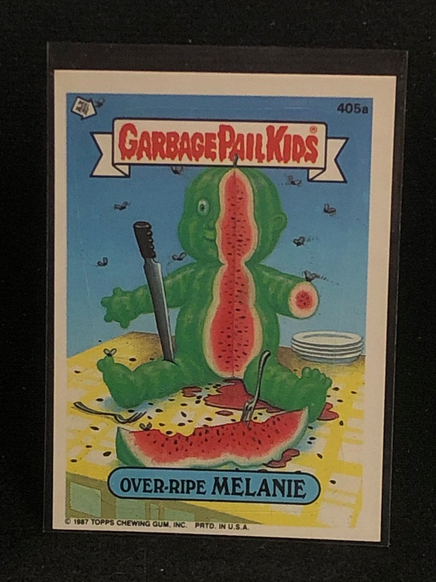 Garbage Pail Kids Original Series 10 (os10) 405a Over Ripe Melanie