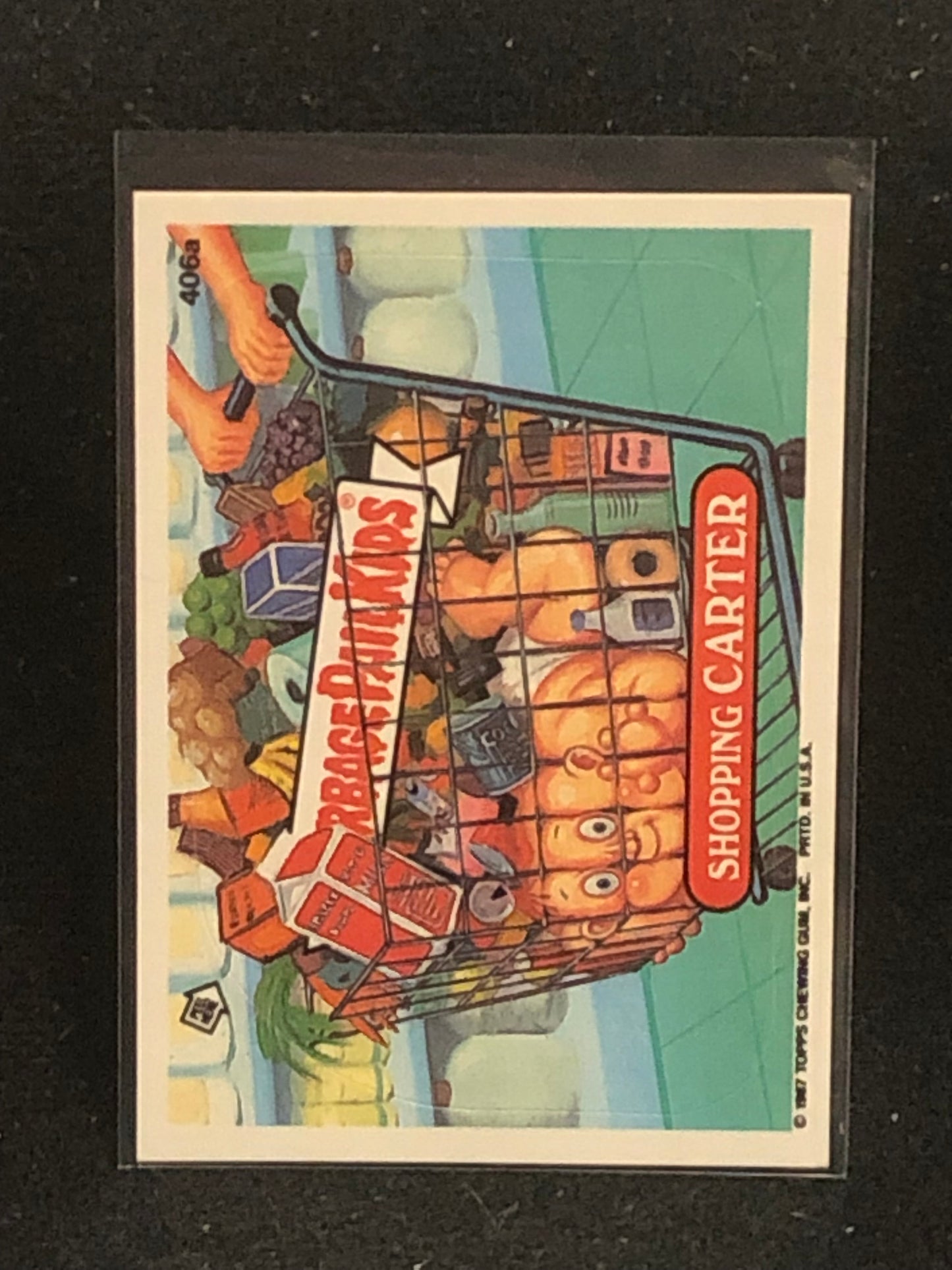 Garbage Pail Kids Original Series 10 (os10) 406a Shopping Carter
