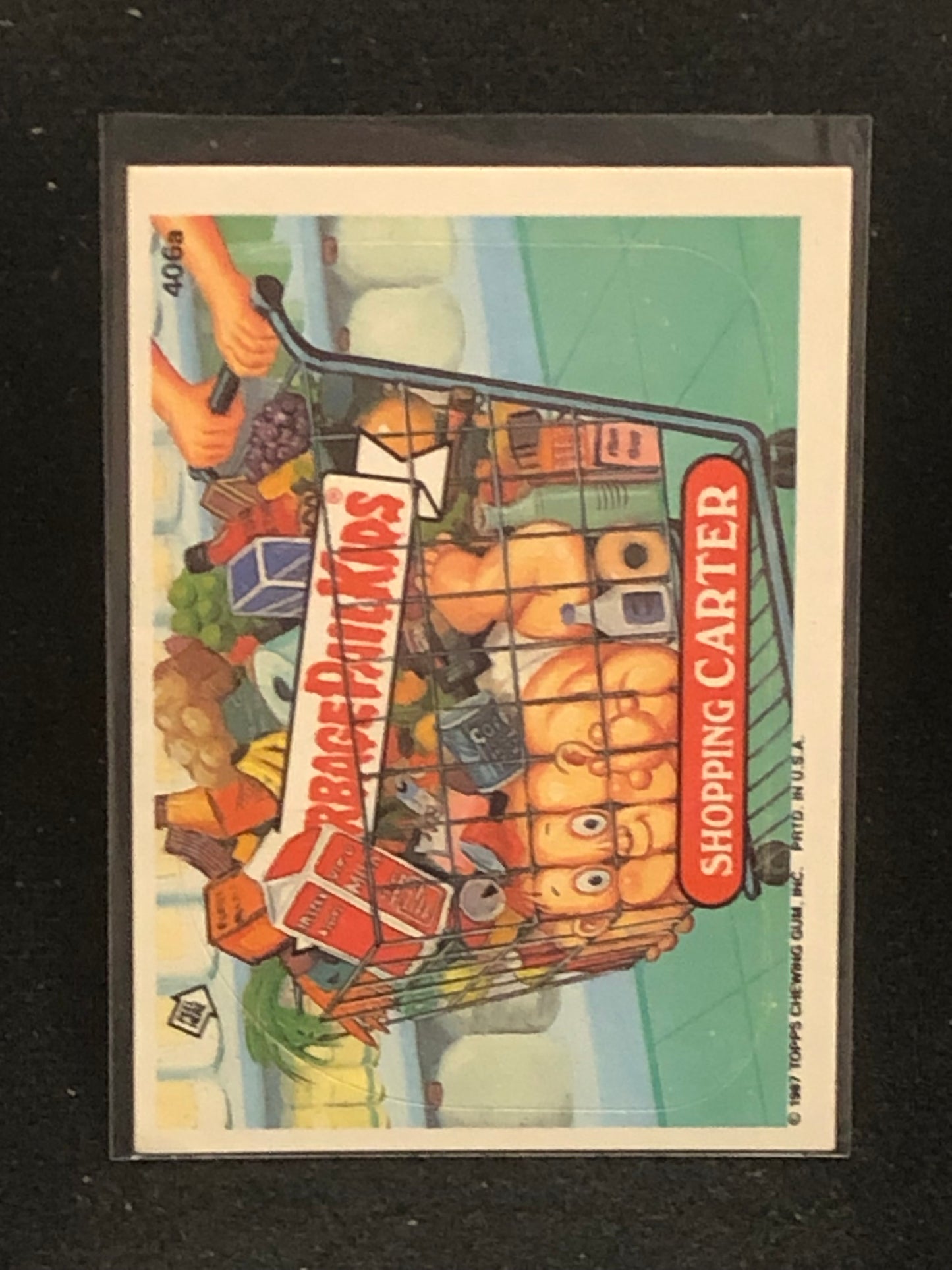 Garbage Pail Kids Original Series 10 (os10) 406a Shopping Carter