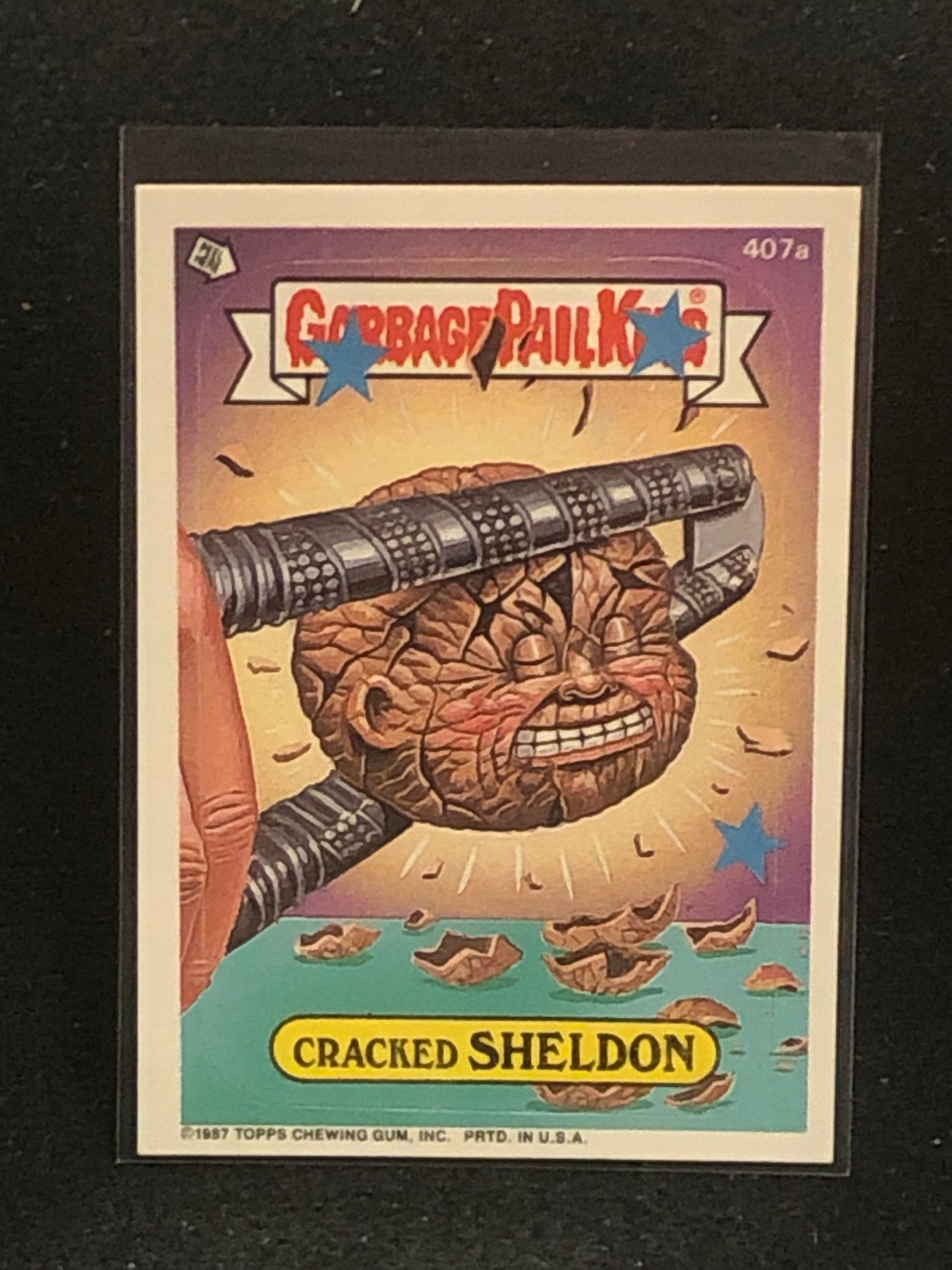 Garbage Pail Kids Original Series 10 (os10) 407a Cracked Sheldon