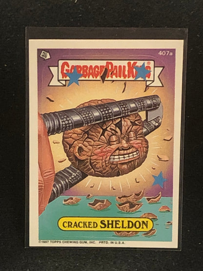 Garbage Pail Kids Original Series 10 (os10) 407a Cracked Sheldon