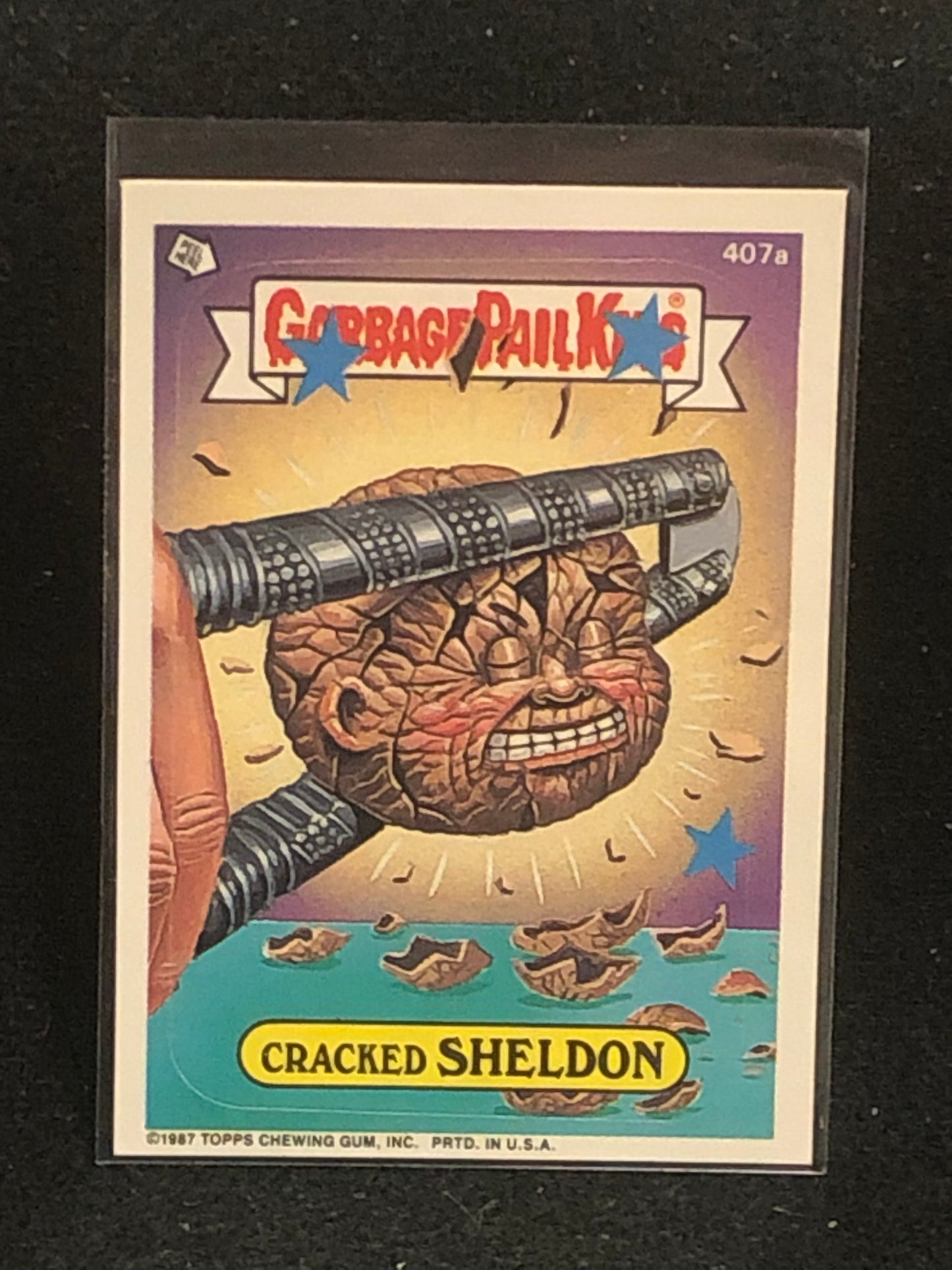 Garbage Pail Kids Original Series 10 (os10) 407a Cracked Sheldon
