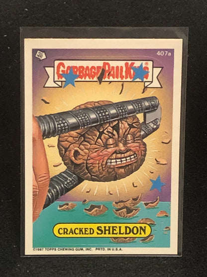 Garbage Pail Kids Original Series 10 (os10) 407a Cracked Sheldon
