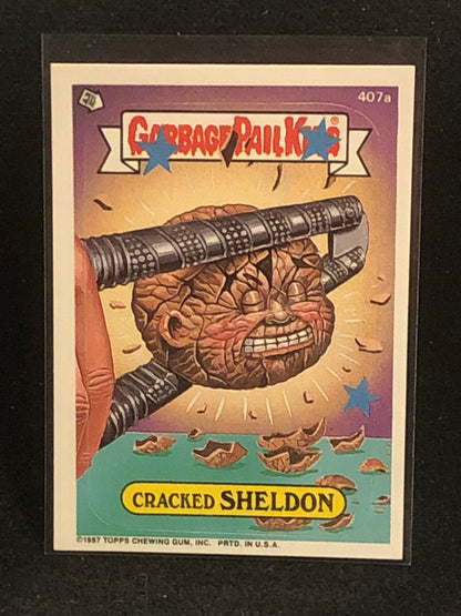 Garbage Pail Kids Original Series 10 (os10) 407a Cracked Sheldon