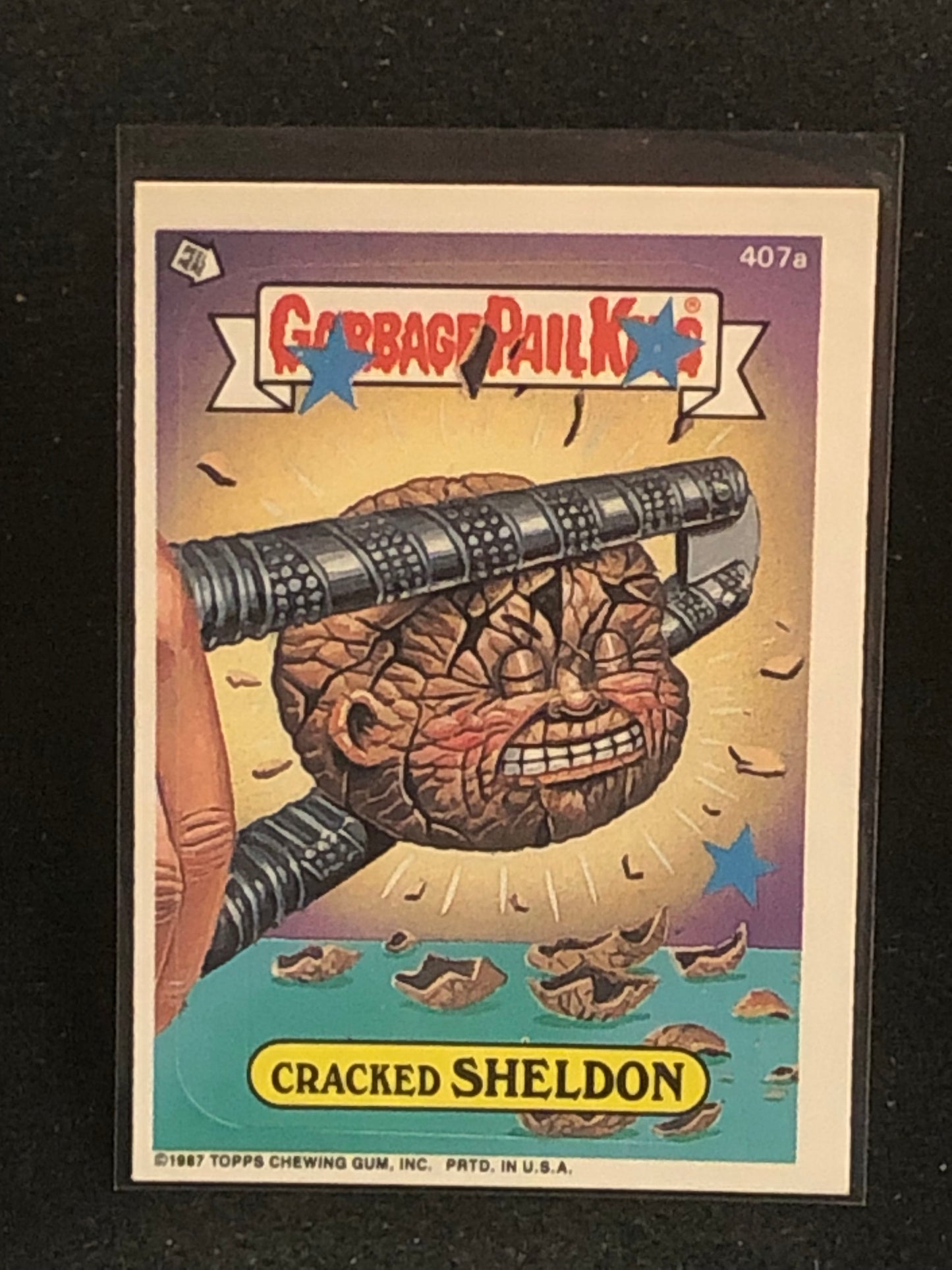 Garbage Pail Kids Original Series 10 (os10) 407a Cracked Sheldon