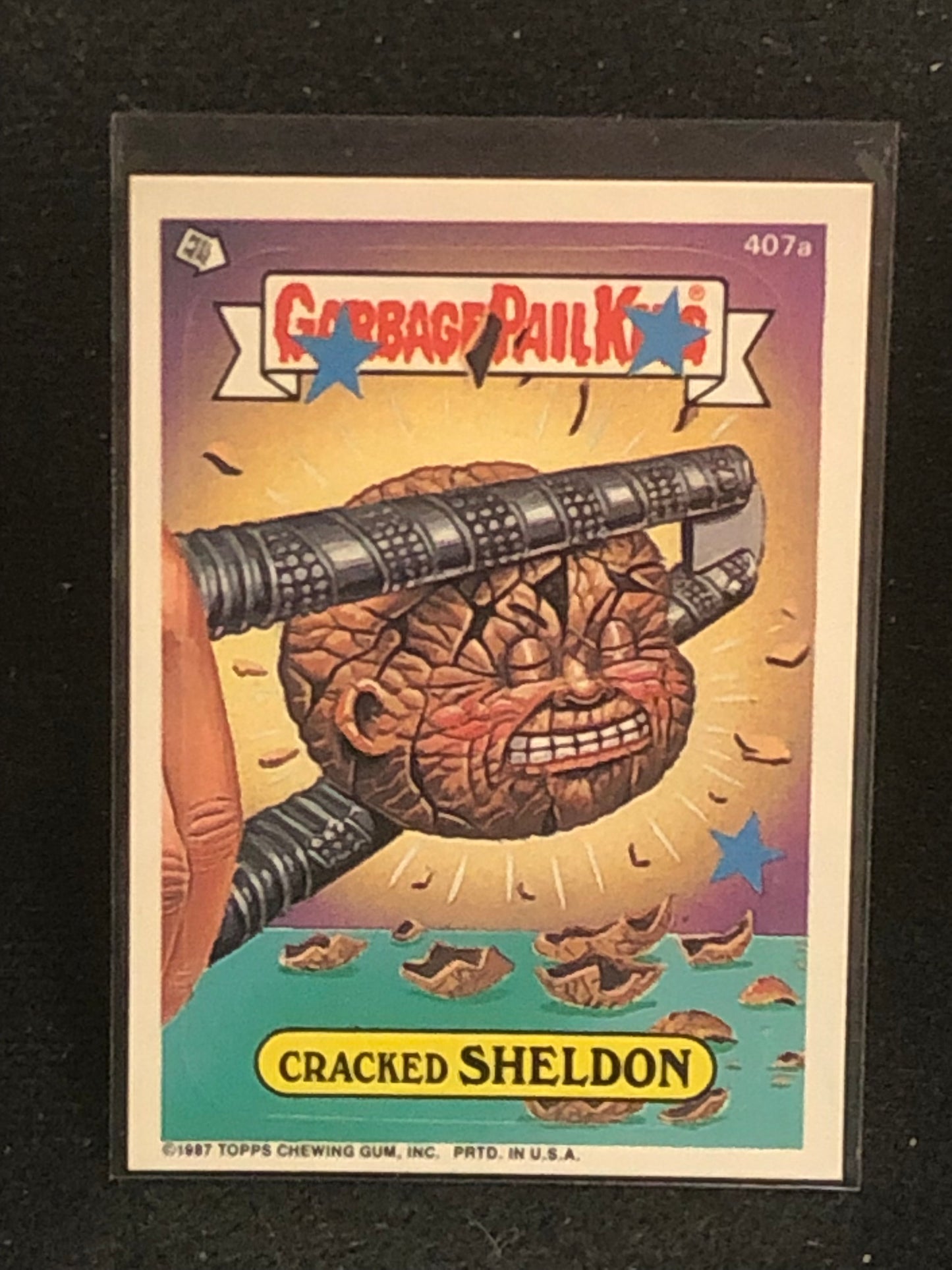 Garbage Pail Kids Original Series 10 (os10) 407a Cracked Sheldon