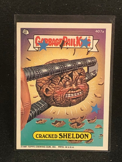Garbage Pail Kids Original Series 10 (os10) 407a Cracked Sheldon