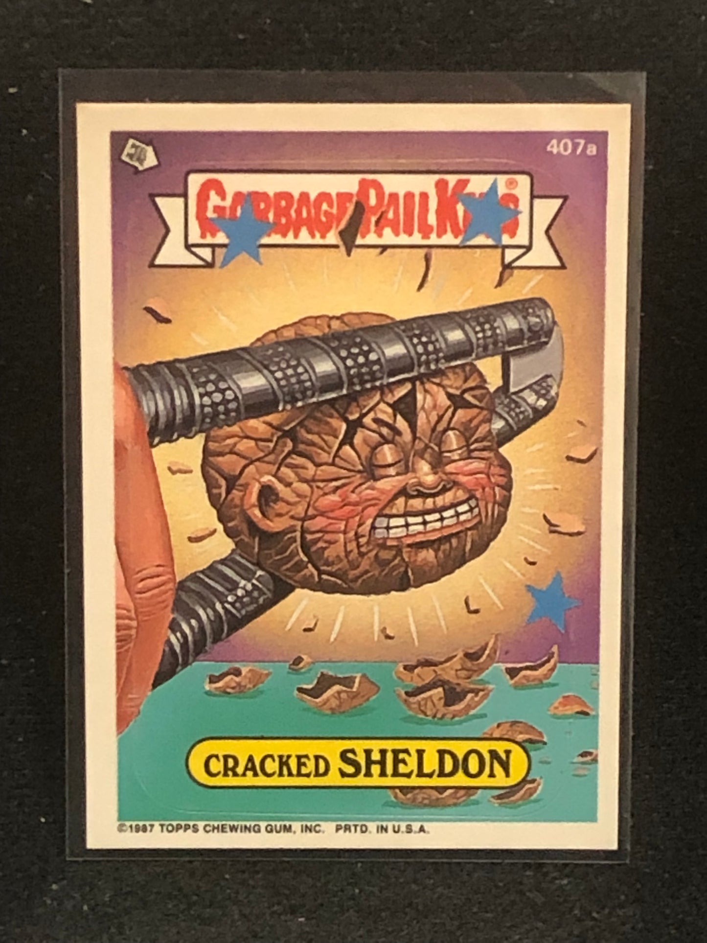 Garbage Pail Kids Original Series 10 (os10) 407a Cracked Sheldon