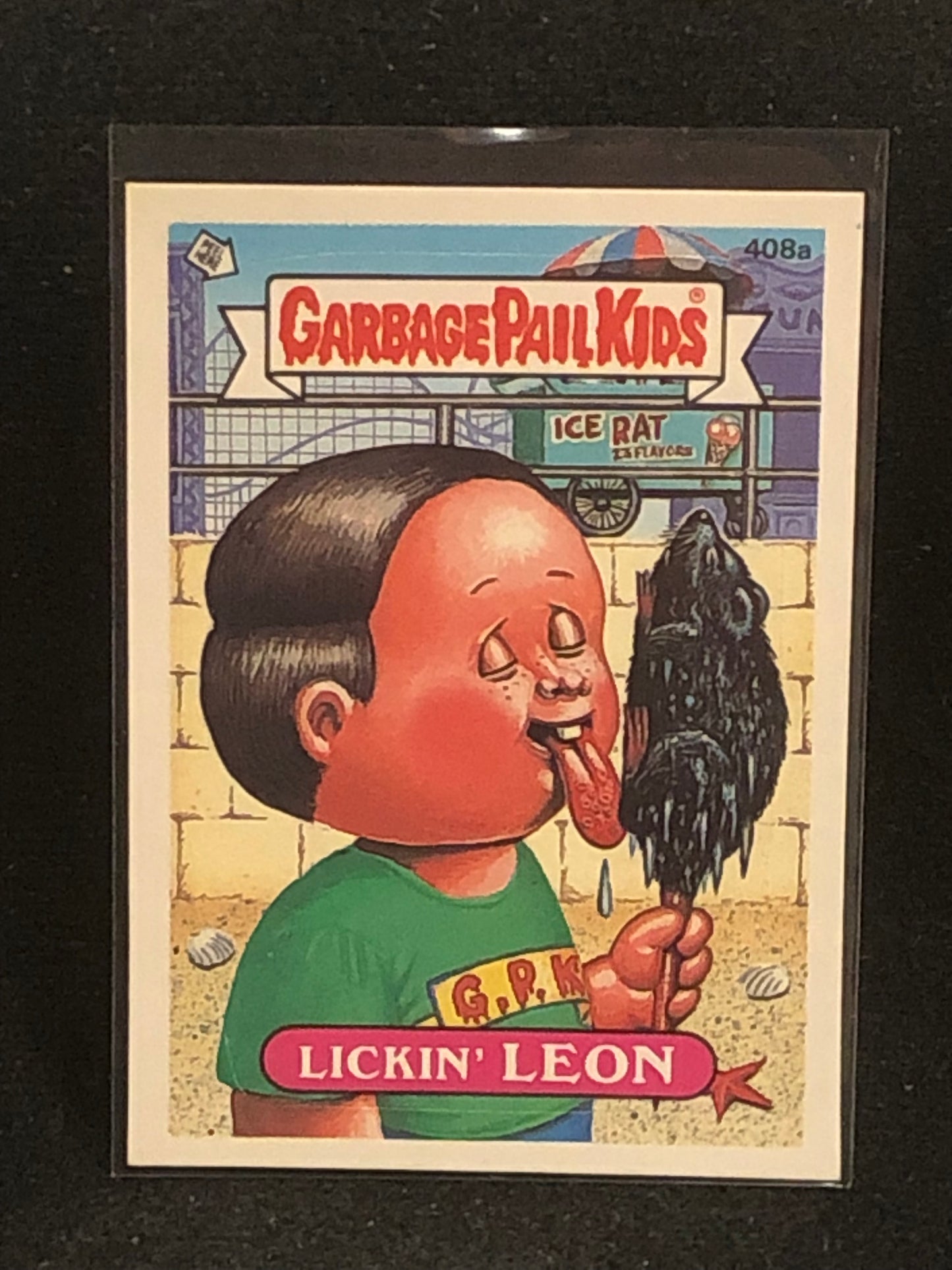 Garbage Pail Kids Original Series 10 (os10) 408a Lickin Leon