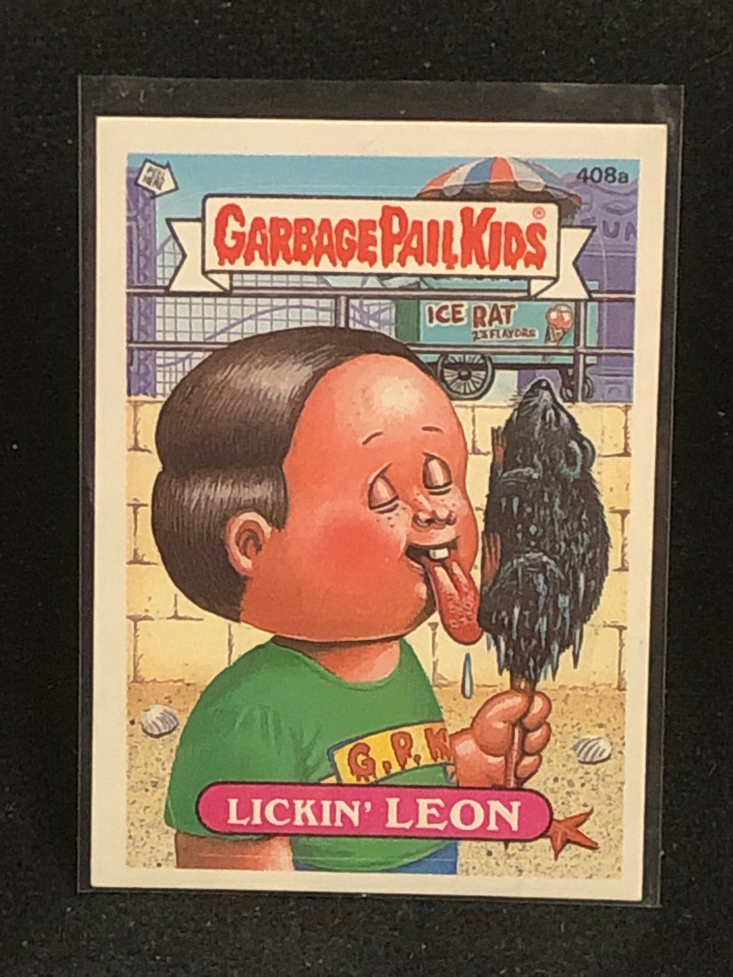Garbage Pail Kids Original Series 10 (os10) 408a Lickin Leon