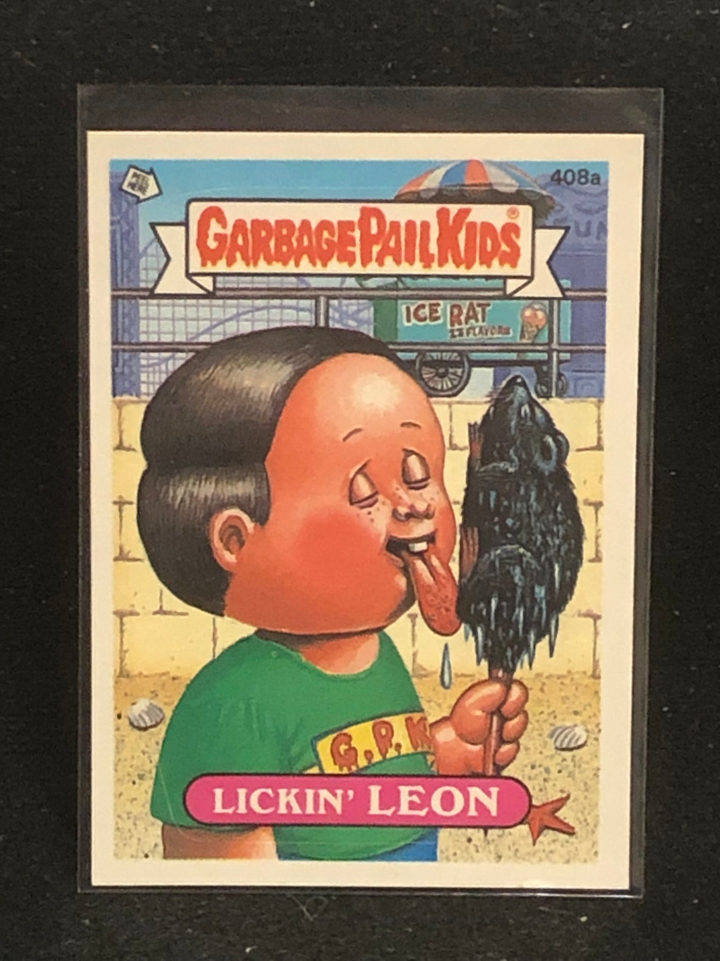 Garbage Pail Kids Original Series 10 (os10) 408a Lickin Leon
