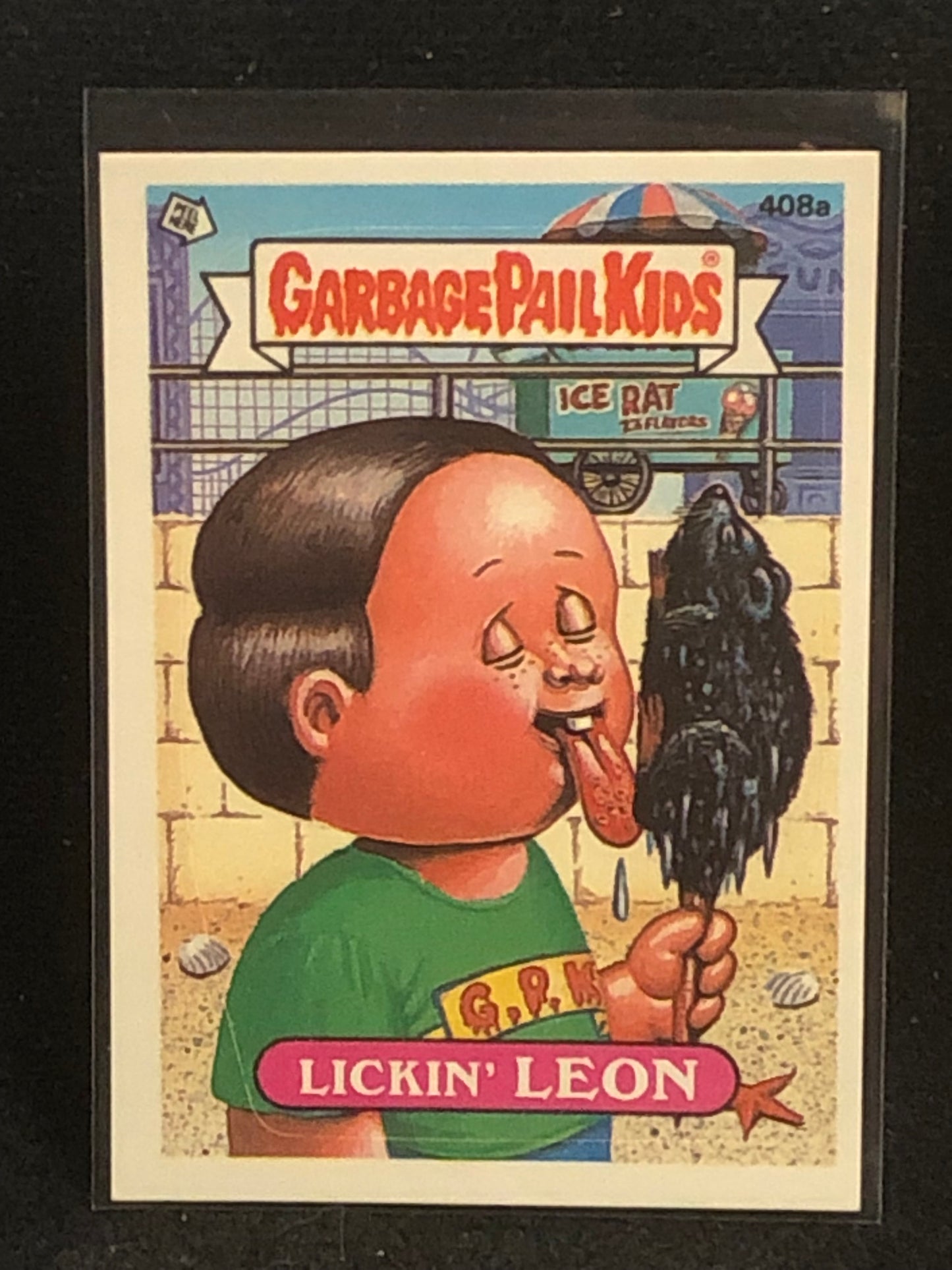 Garbage Pail Kids Original Series 10 (os10) 408a Lickin Leon