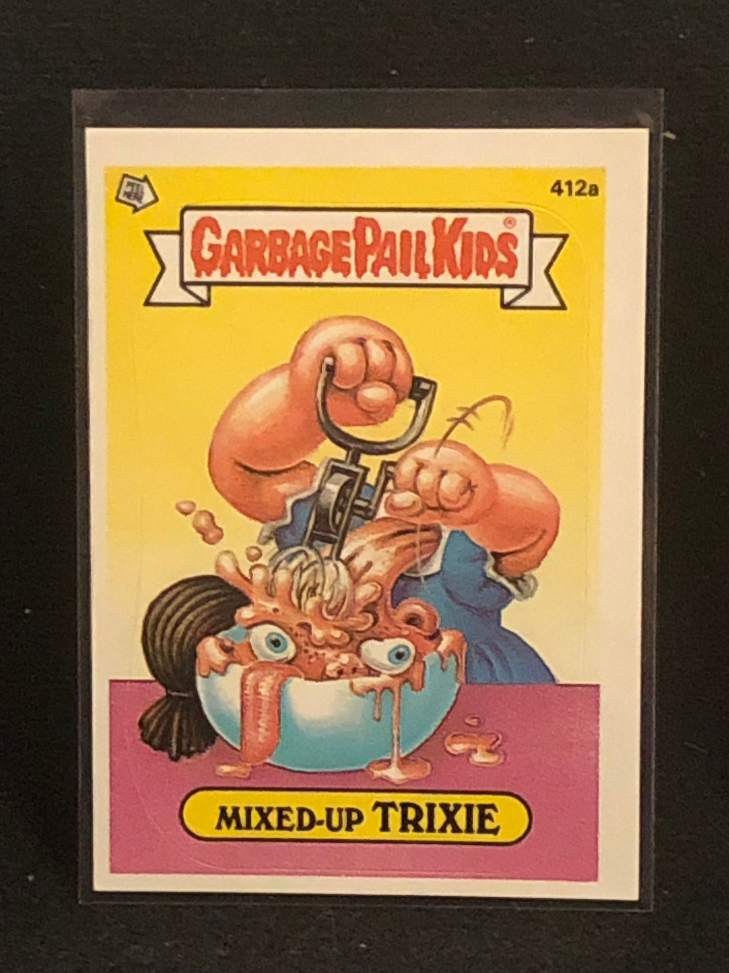 Garbage Pail Kids Original Series 10 (os10) 412a Mixed Up Trixie