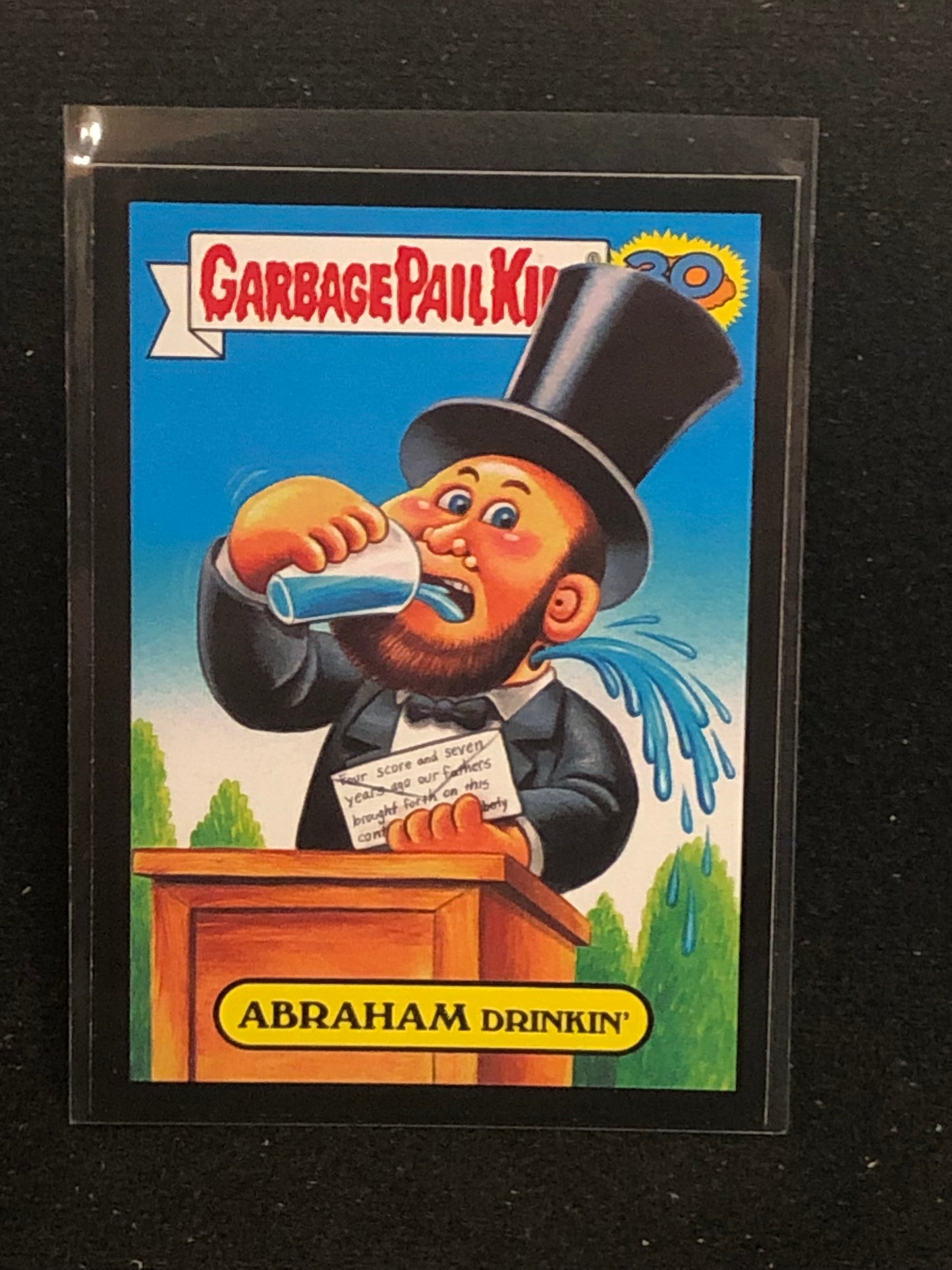 Garbage Pail Kids 30th Anniversary U-PICK Garbage Pail Presidents Black Border Singles