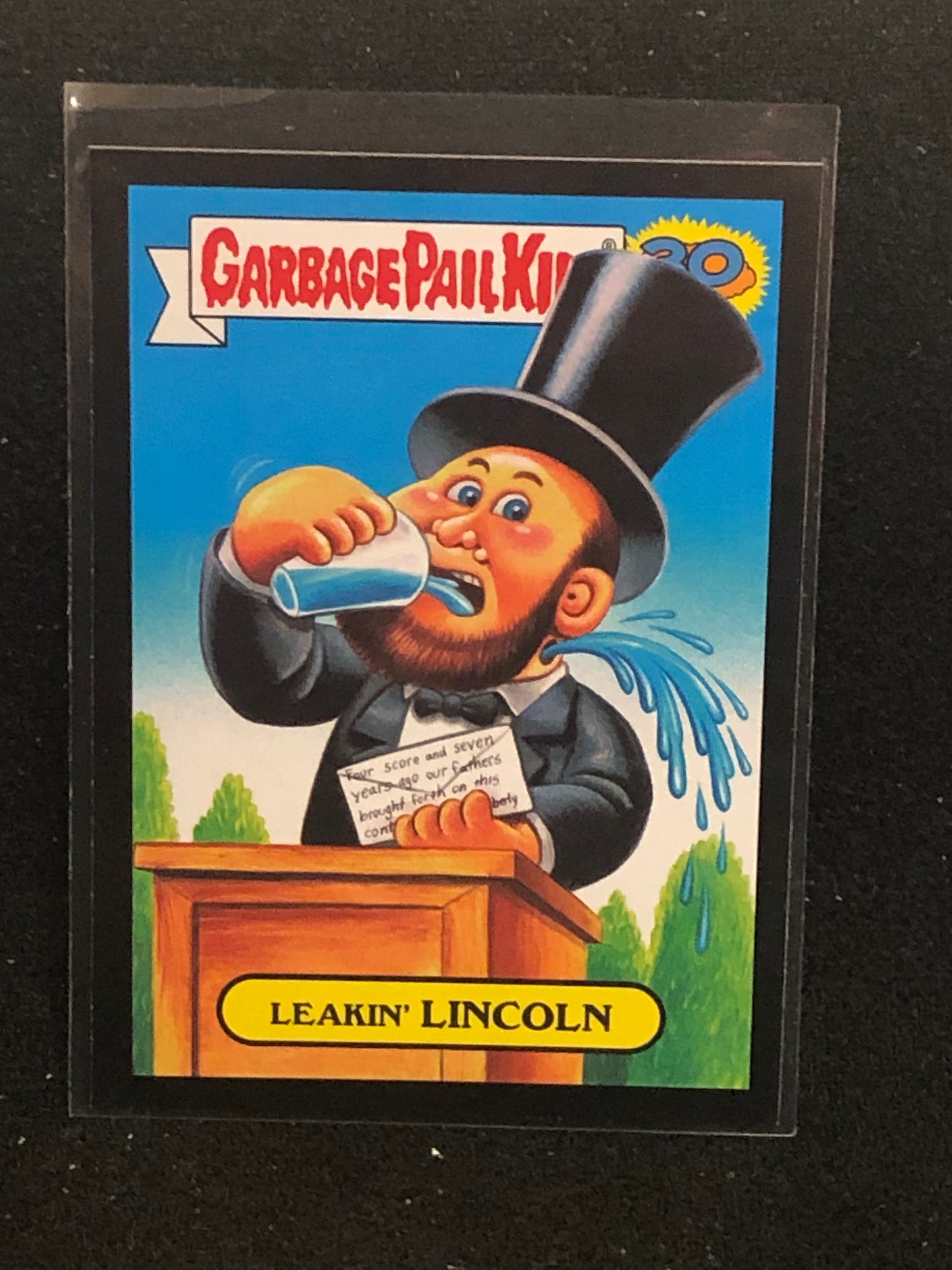 Garbage Pail Kids 30th Anniversary U-PICK Garbage Pail Presidents Black Border Singles