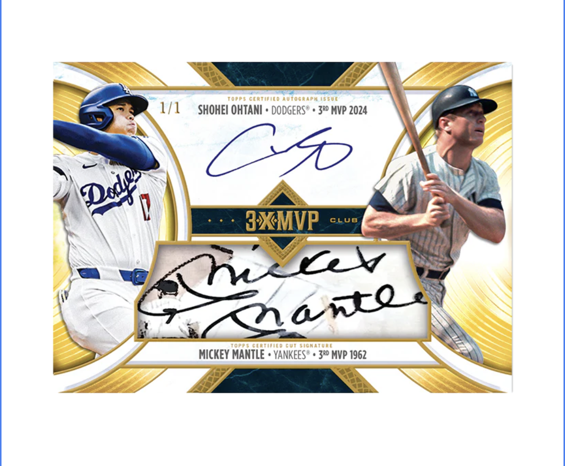 2025 Topps Welcome To The Club 3X MVP Shohei Ohtani Unopened Box
