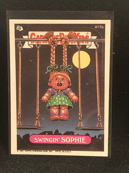 Garbage Pail Kids Original Series 10 (os10) 417b Swingin Sophie