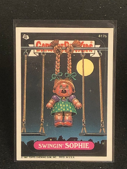 Garbage Pail Kids Original Series 10 (os10) 417b Swingin Sophie
