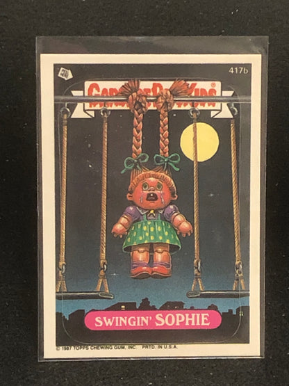 Garbage Pail Kids Original Series 10 (os10) 417b Swingin Sophie