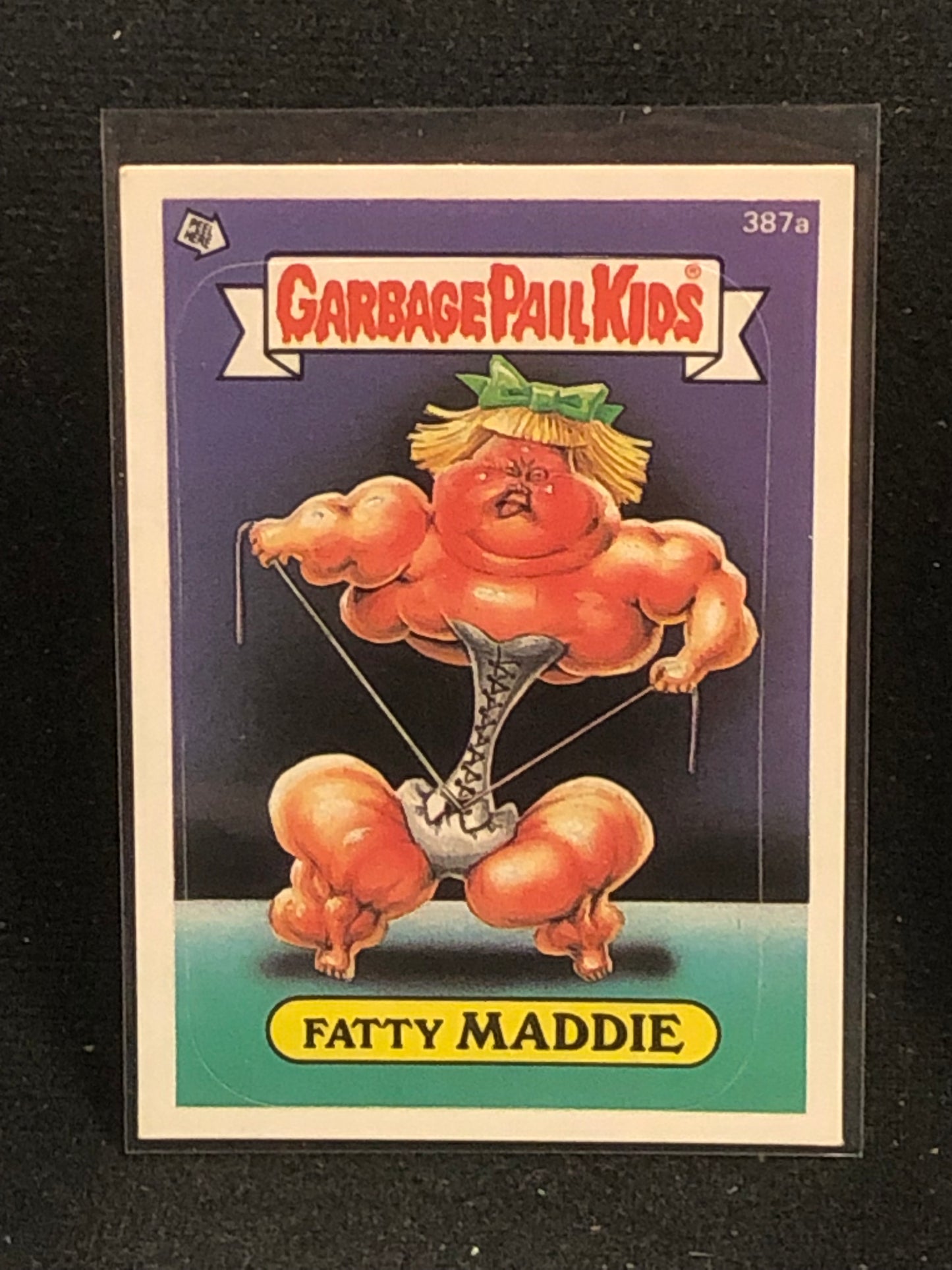 Garbage Pail Kids Original Series 10 (os10) 387a Fatty Maddie