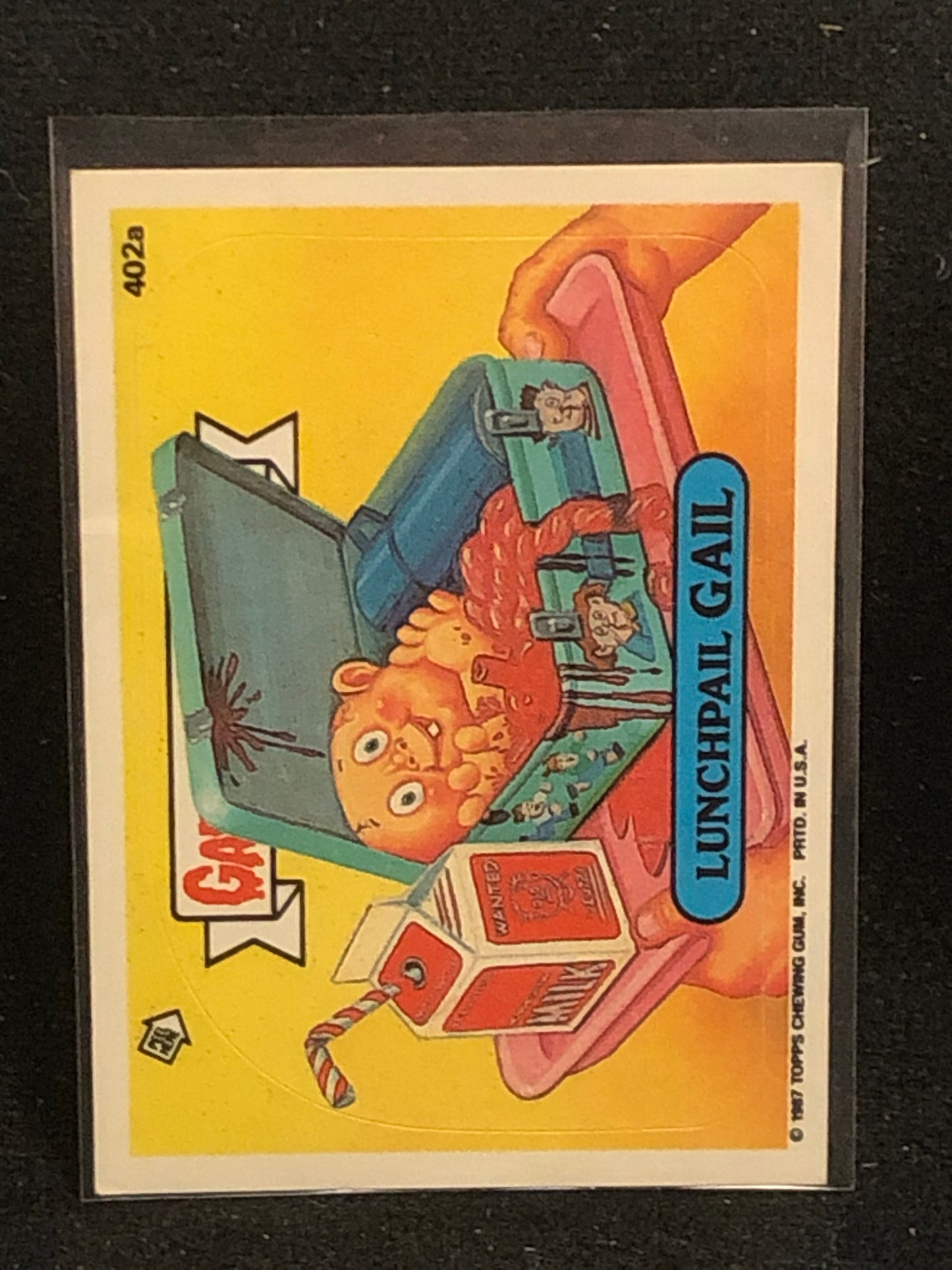 Garbage Pail Kids Original Series 10 (os10) 402a Lunchpail Gail