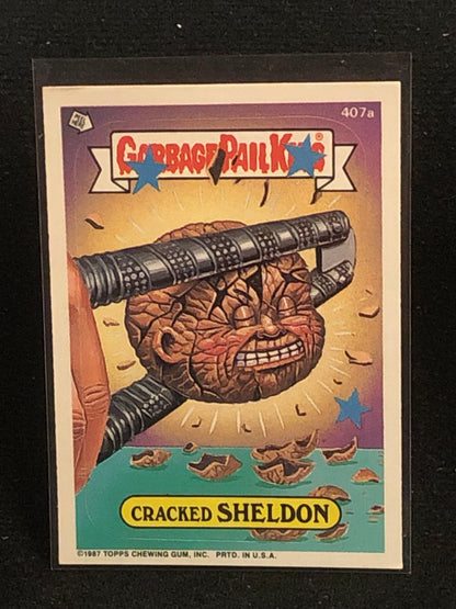 Garbage Pail Kids Original Series 10 (os10) 407a Cracked Sheldon