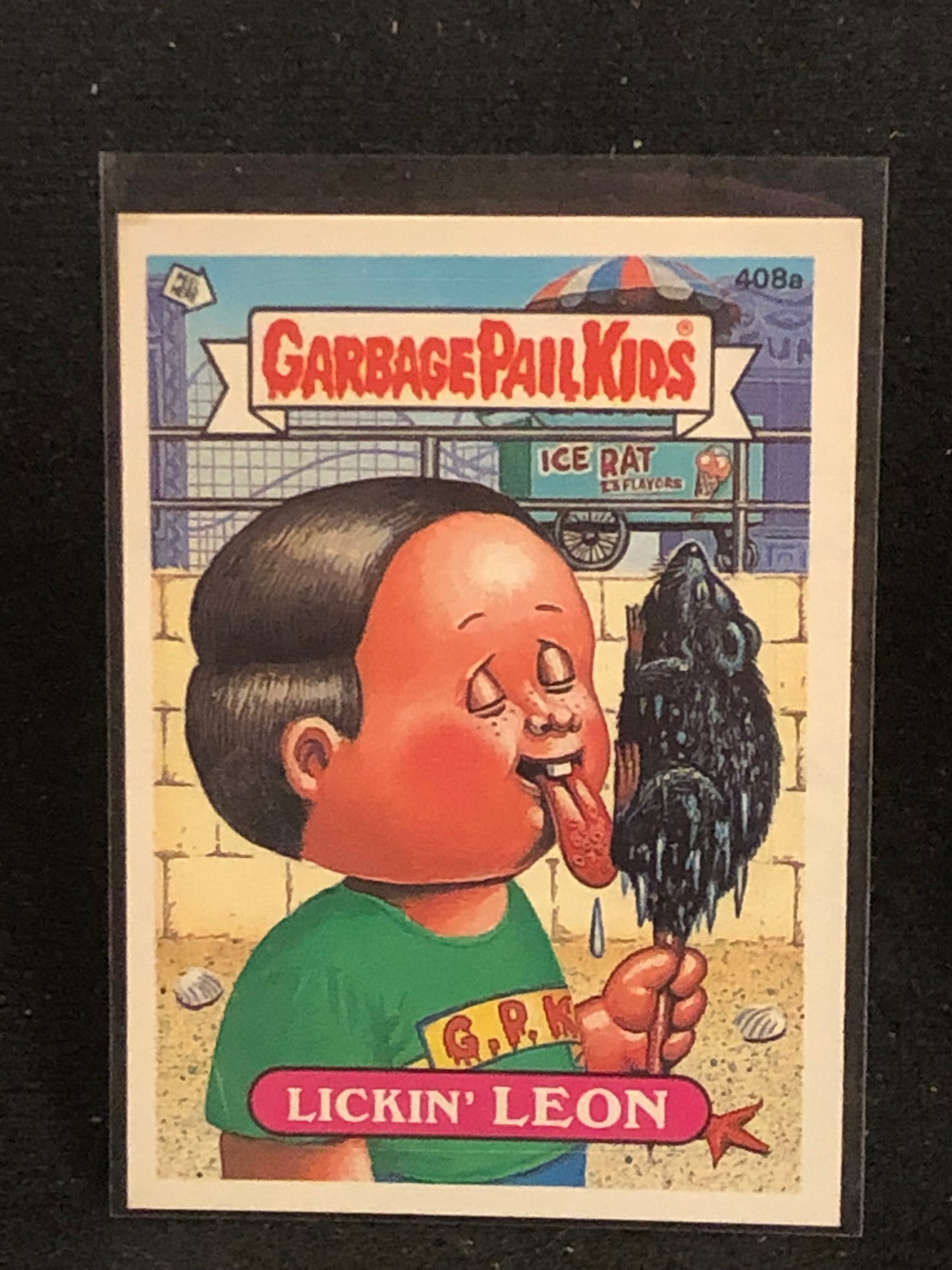 Garbage Pail Kids Original Series 10 (os10) 408a Lickin Leon