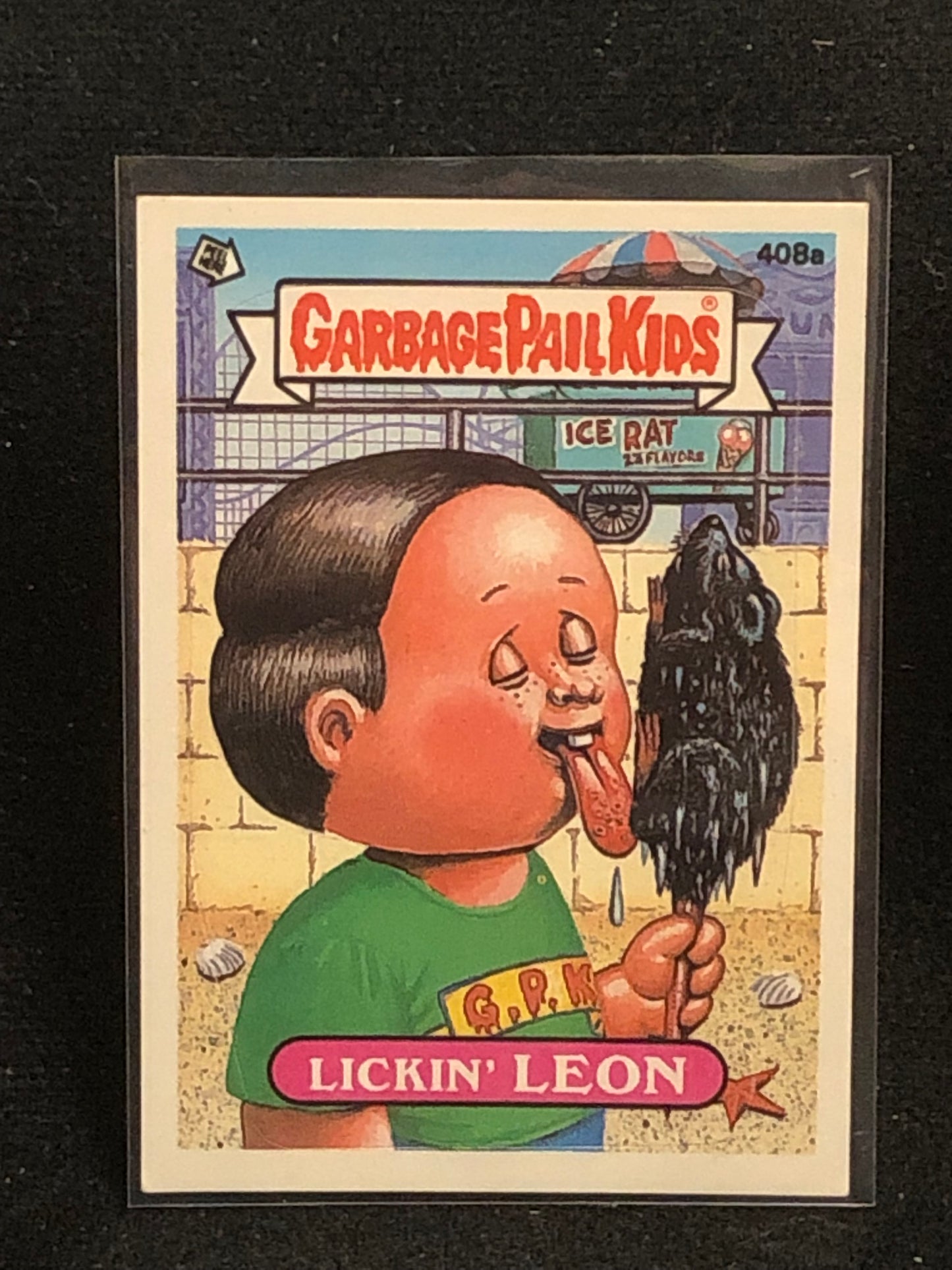 Garbage Pail Kids Original Series 10 (os10) 408a Lickin Leon