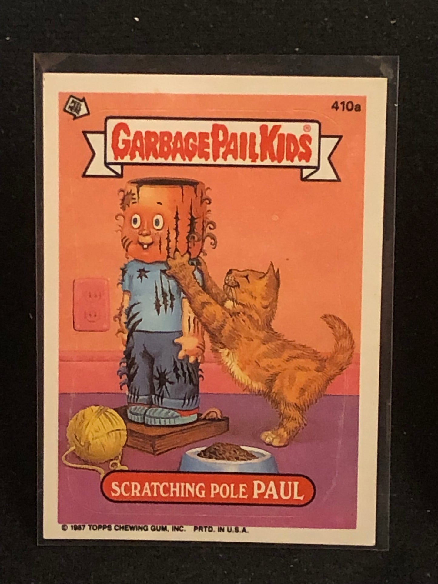 Garbage Pail Kids Original Series 10 (os10) 410a Scratching Pole Paul