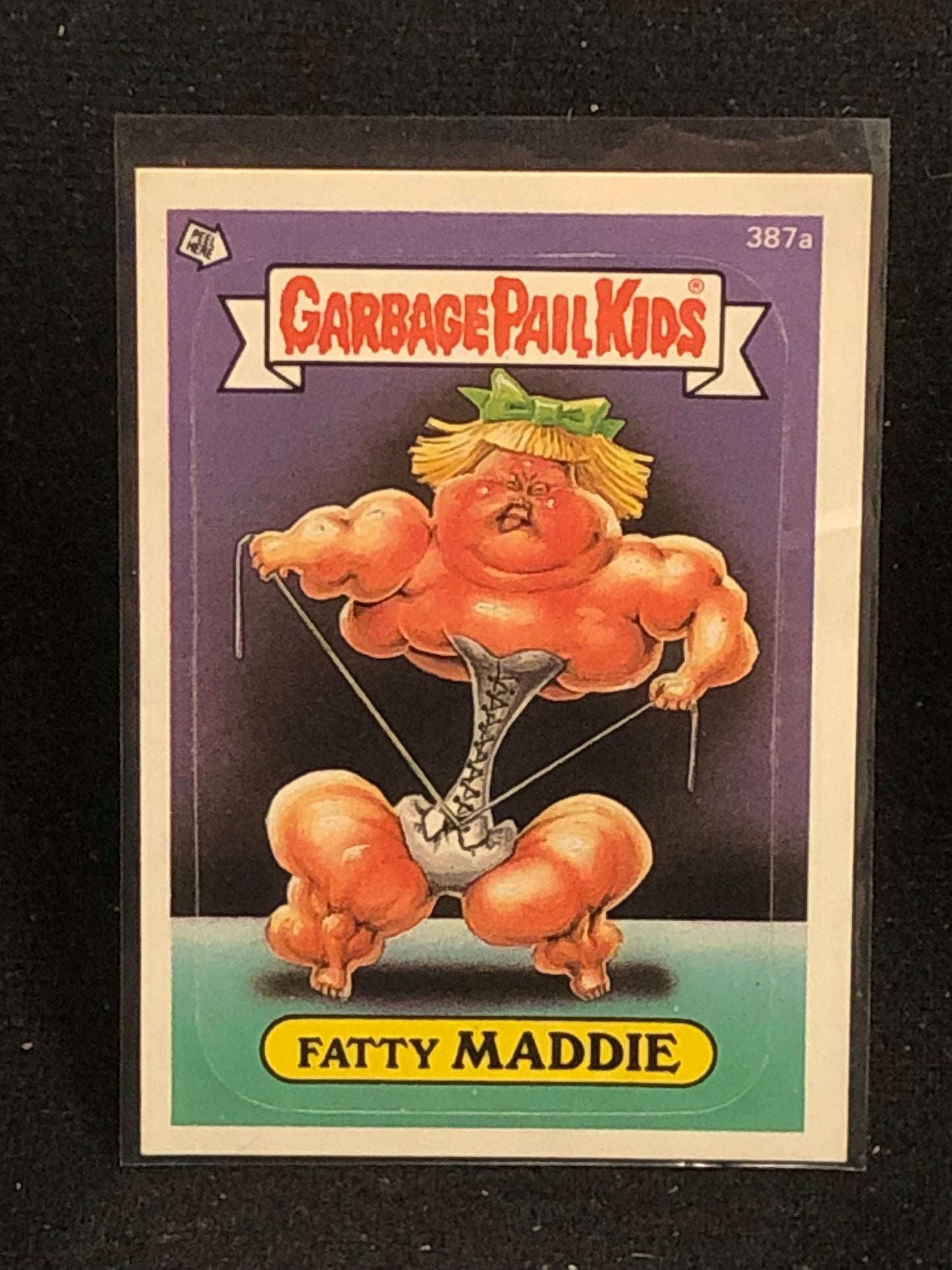 Garbage Pail Kids Original Series 10 (os10) 387a Fatty Maddie