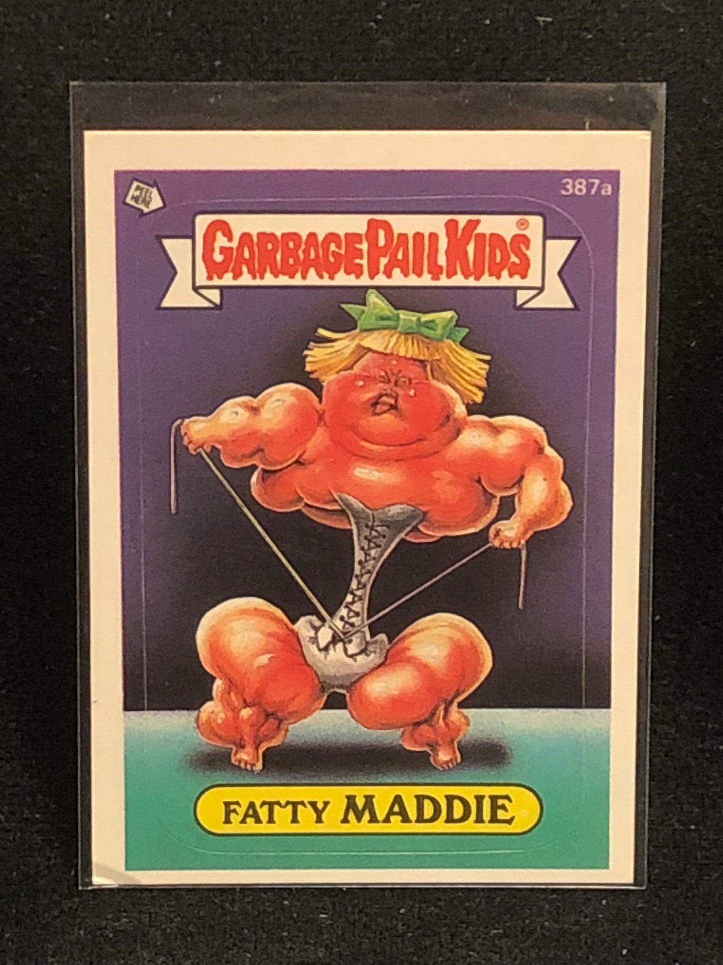 Garbage Pail Kids Original Series 10 (os10) 387a Fatty Maddie
