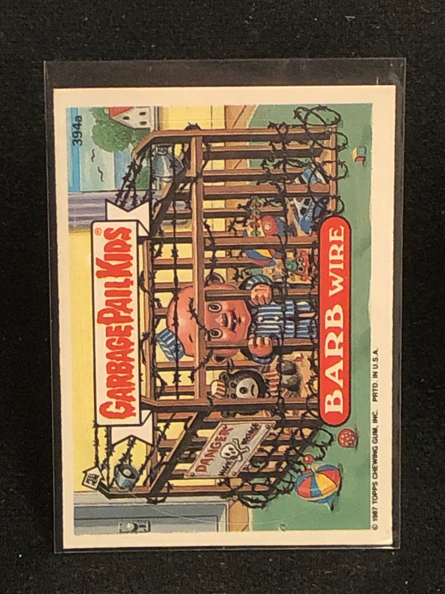 Garbage Pail Kids Original Series 10 (os10) 394a Barb Wire