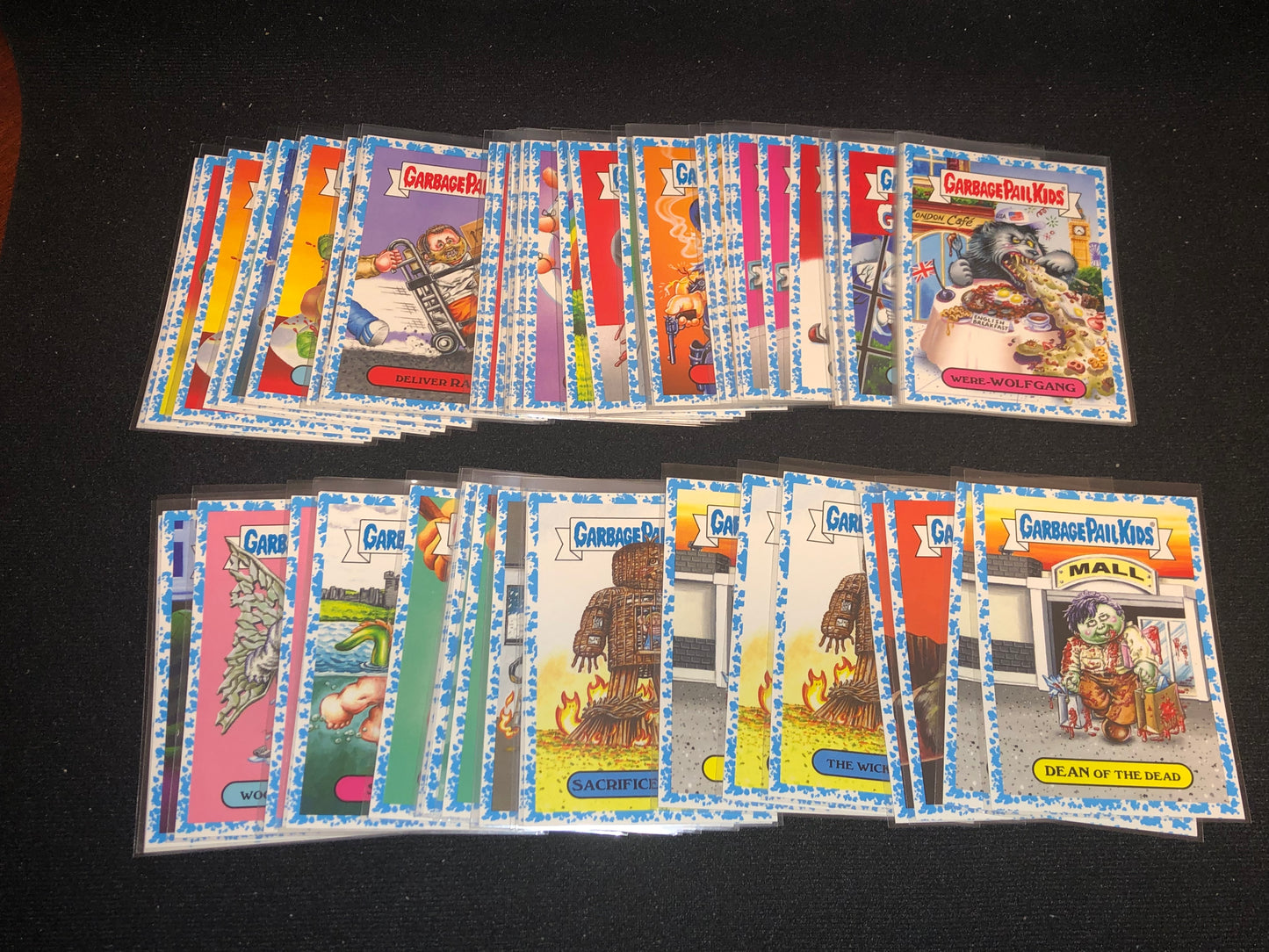 Garbage Pail Kids Oh The Horror-Ible U-PICK Blue Parallel Singles