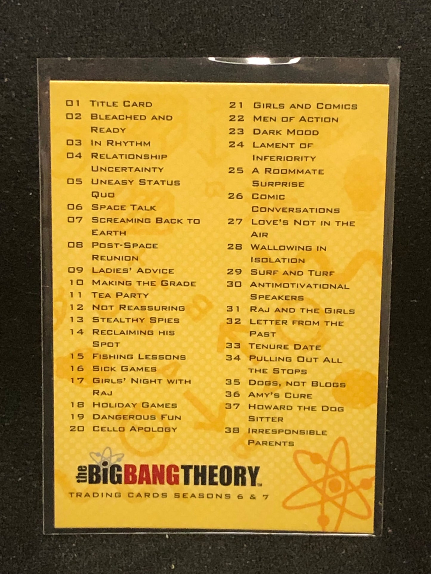 The Big Bang Theory Seasons 6 & 7 U-PICK Base Singles