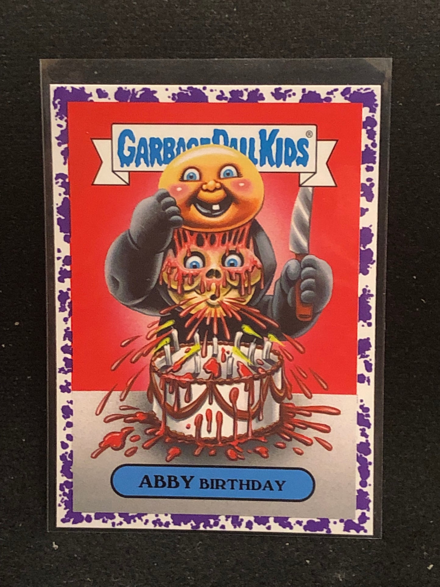 Garbage Pail Kids Oh The Horror-Ible U-PICK Purple Parallel Singles