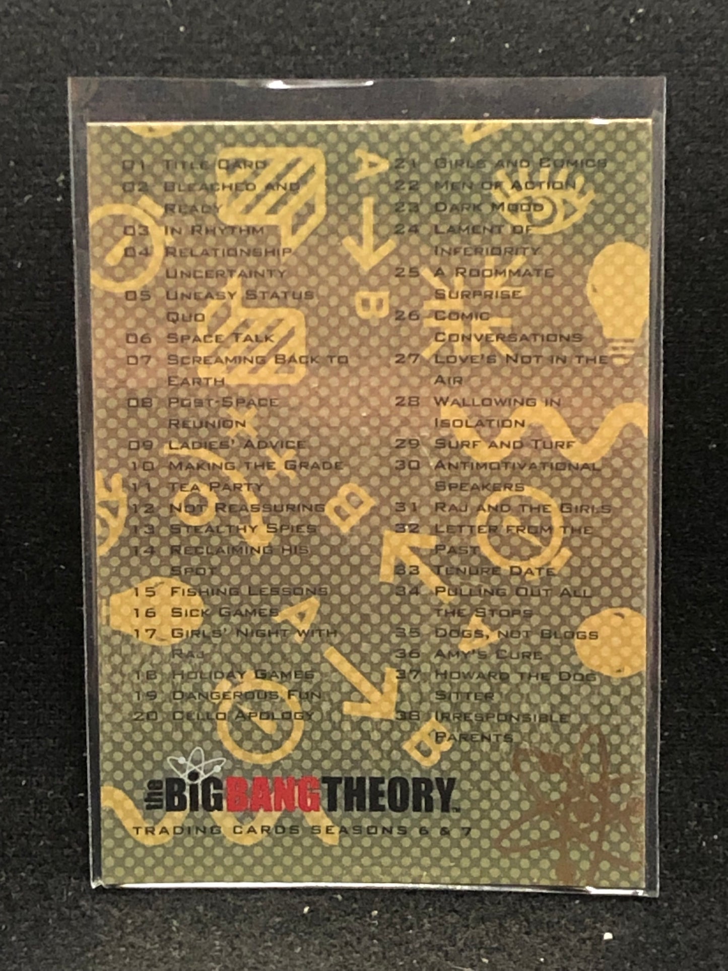 The Big Bang Theory Seasons 6 & 7 U-PICK Silver Foil Singles