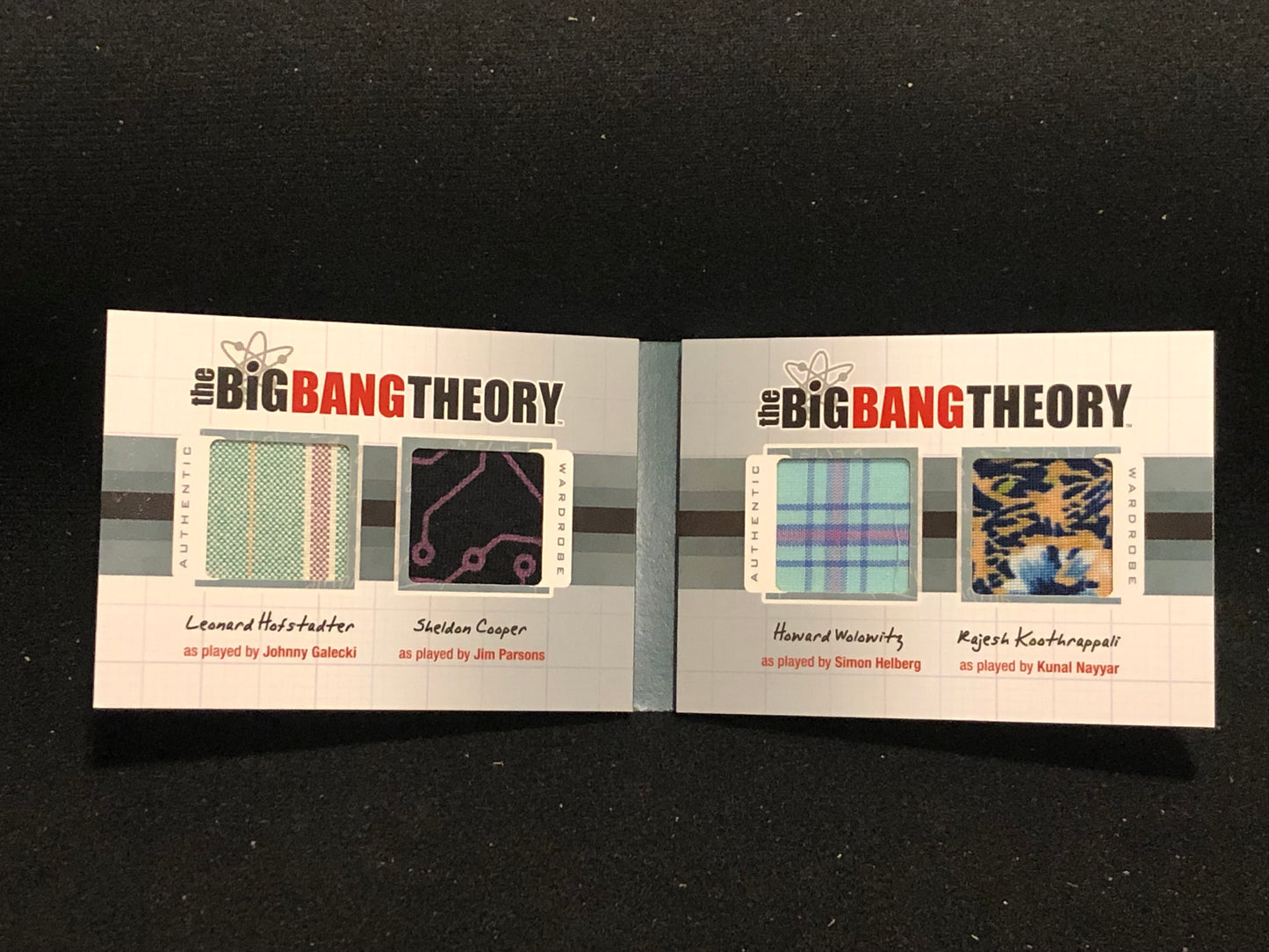 The Big Bang Theory Seasons 3 & 4 U-PICK Wardrobe/Costume/Relic Singles