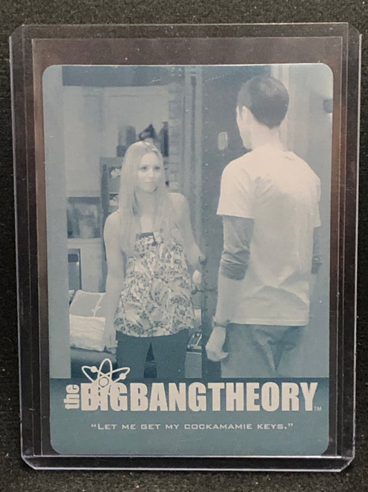 The Big Bang Theory Seasons 3 & 4 U-PICK Printing Plate Insert 1/1