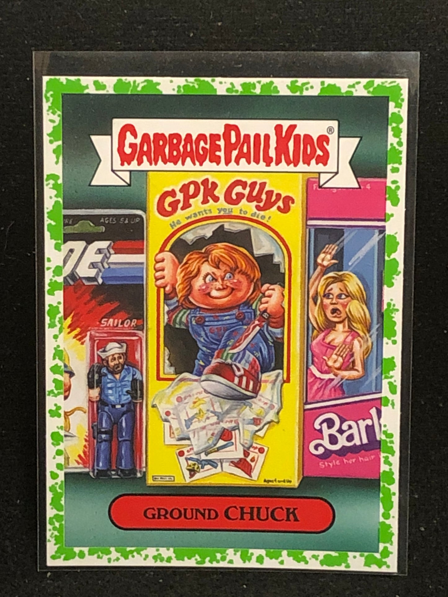 Garbage Pail Kids Revenge Of Oh The Horror-Ible U-PICK Green Parallel Singles