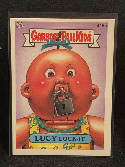 Garbage Pail Kids Original Series 11 (os11) 418a Lucy Lock It