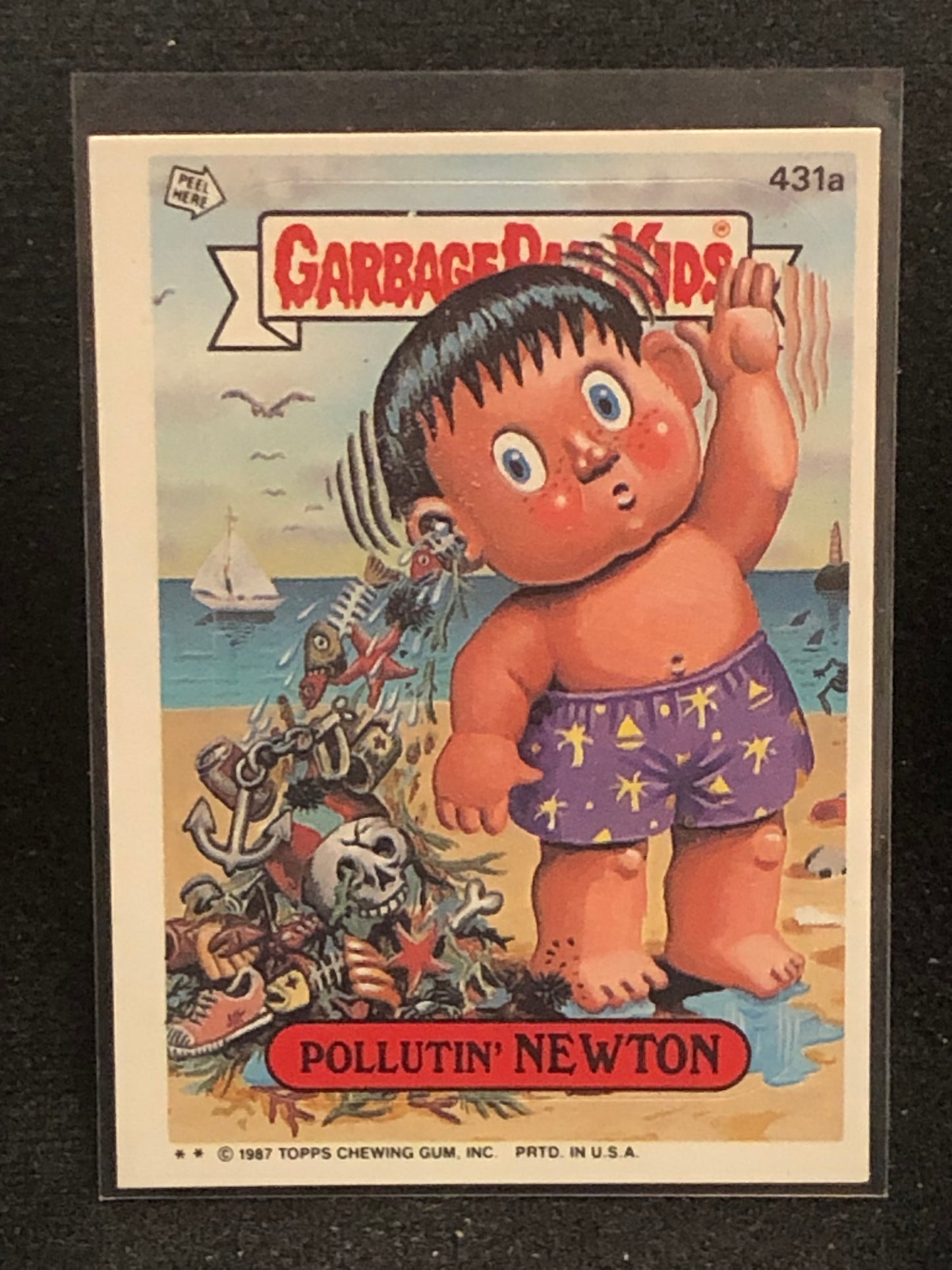 Garbage Pail Kids Original Series 11 (os11) 431a Pollutin Newton
