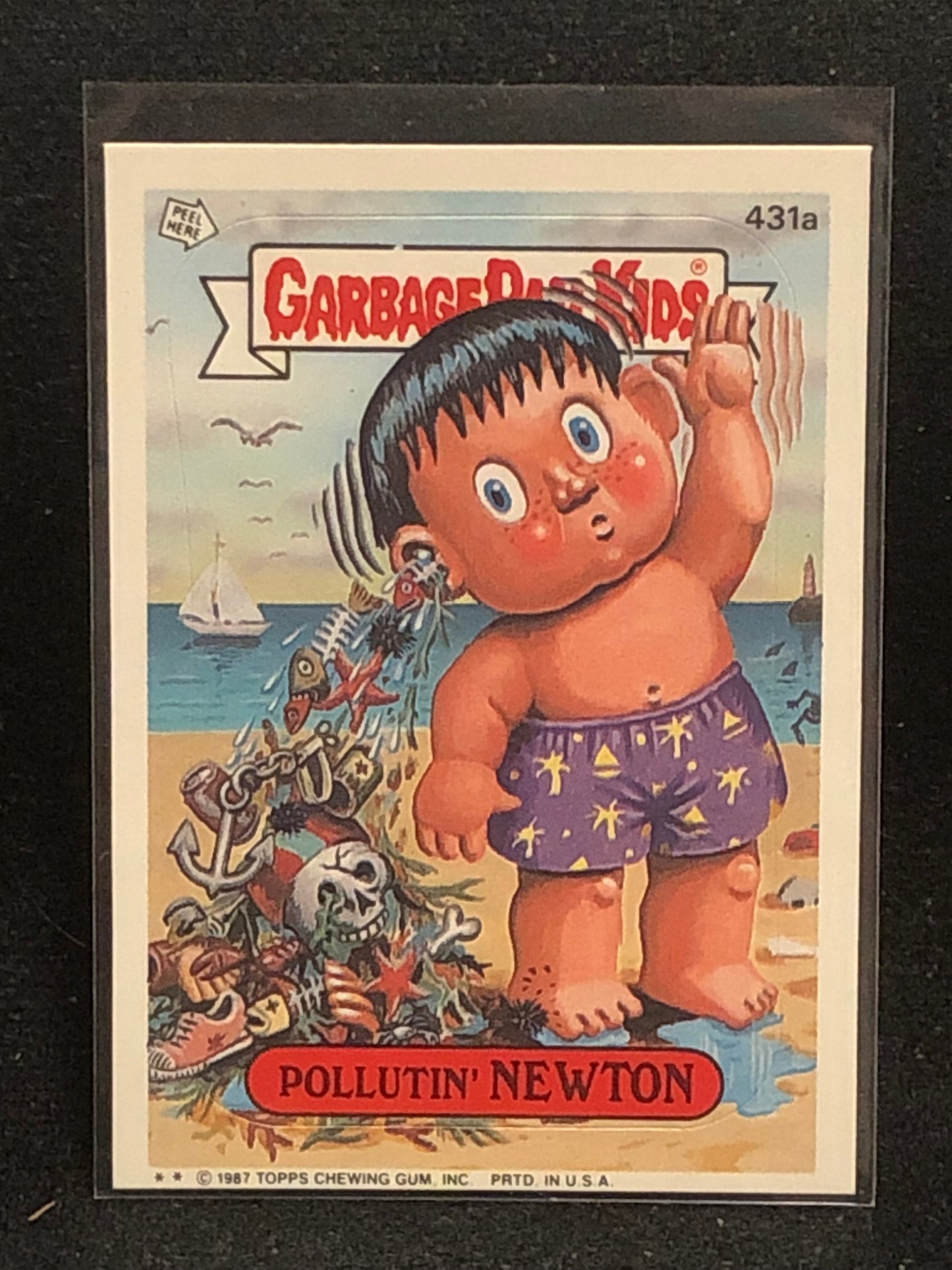 Garbage Pail Kids Original Series 11 (os11) 431a Pollutin Newton