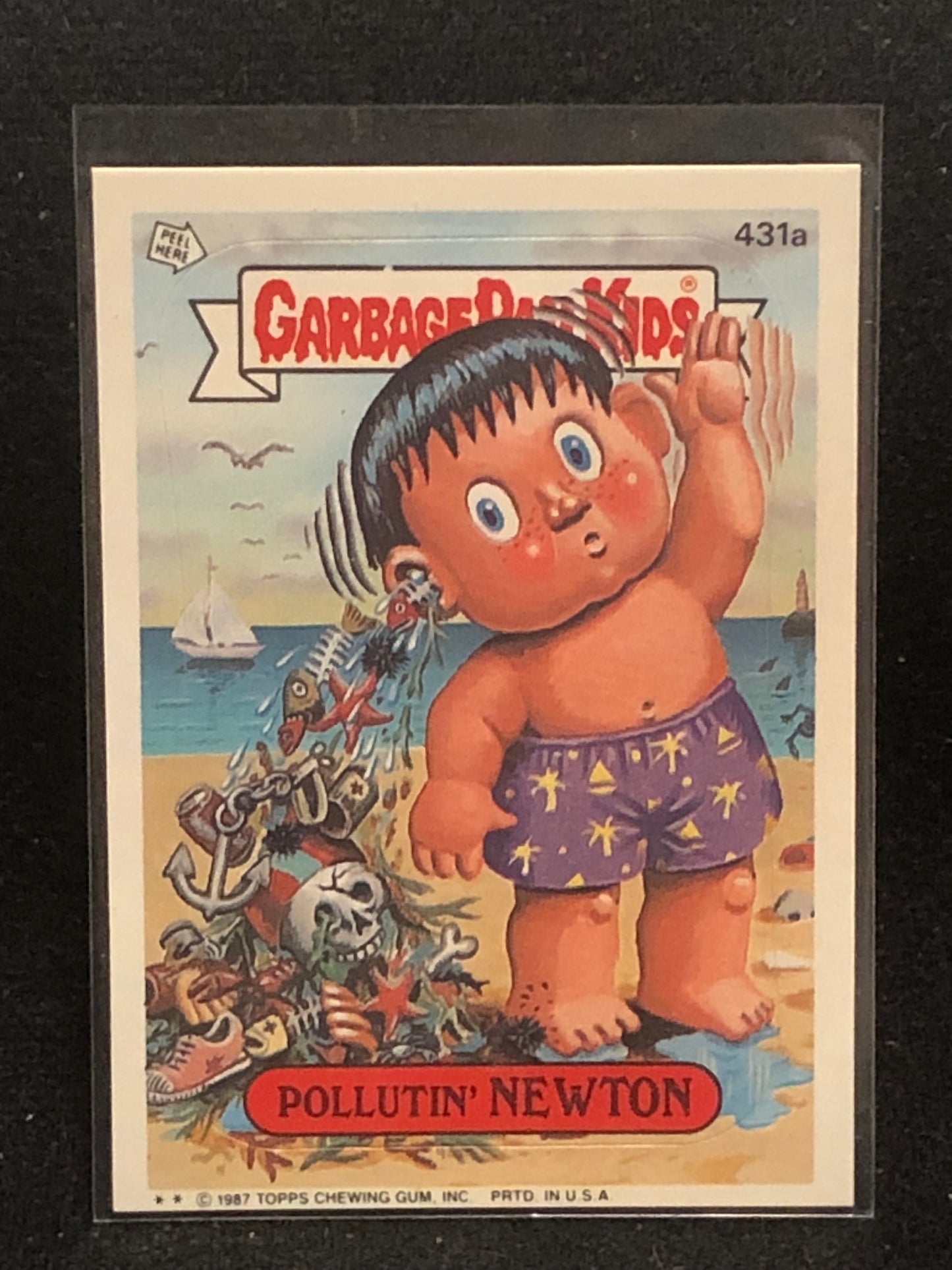 Garbage Pail Kids Original Series 11 (os11) 431a Pollutin Newton