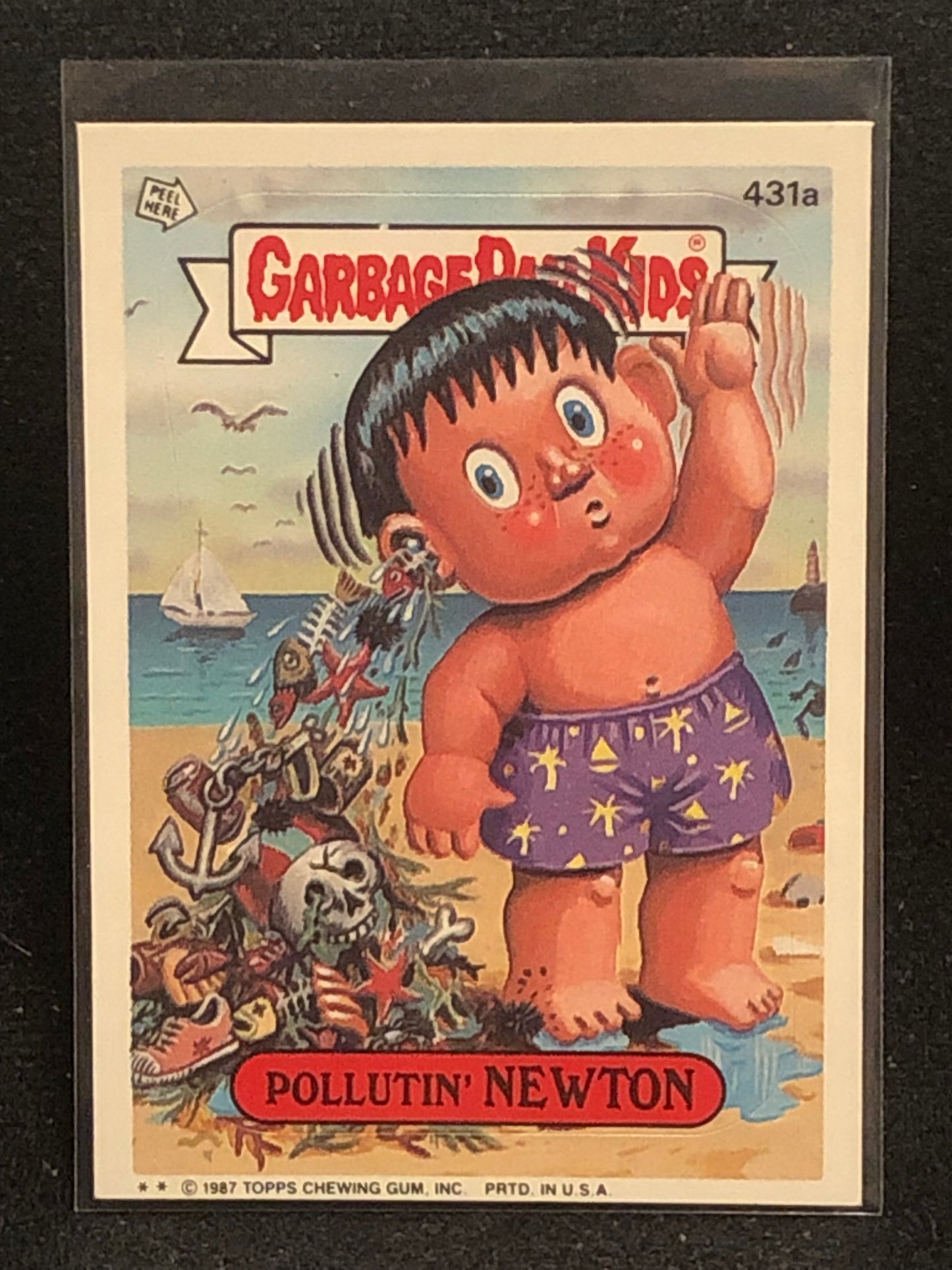 Garbage Pail Kids Original Series 11 (os11) 431a Pollutin Newton