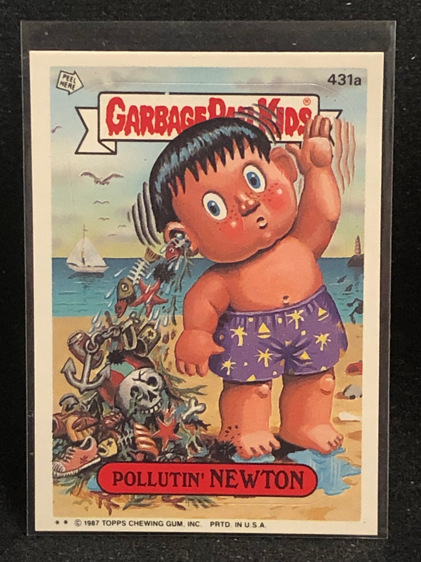 Garbage Pail Kids Original Series 11 (os11) 431a Pollutin Newton