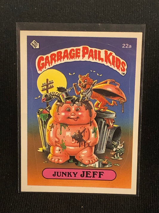 Garbage Pail Kids Original Series 1 (os1) 22a Junky Jeff