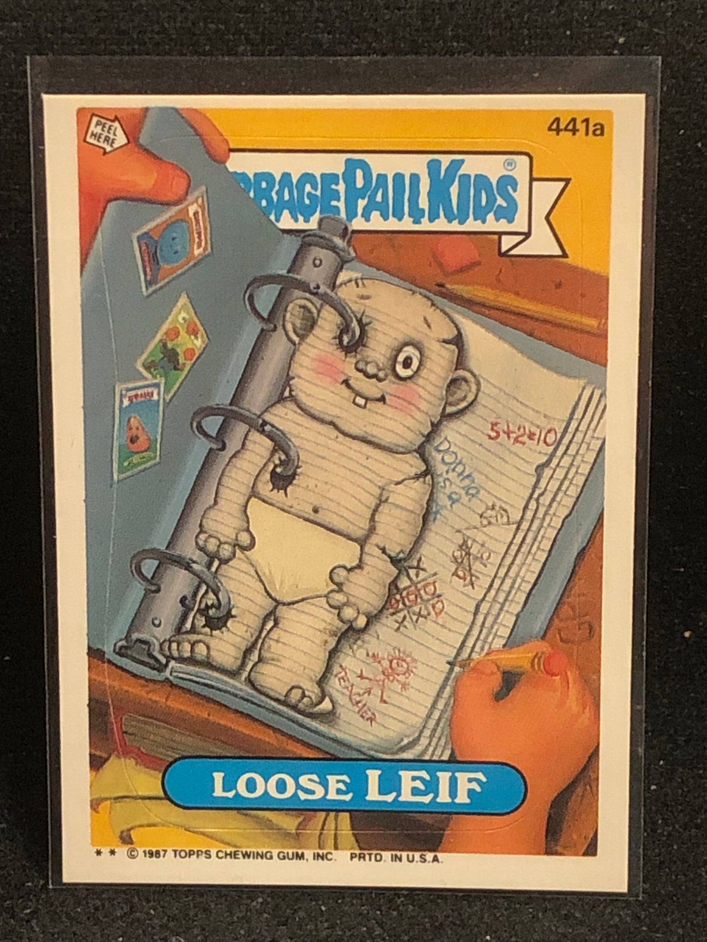 Garbage Pail Kids Original Series 11 (os11) 441a Loose Leif