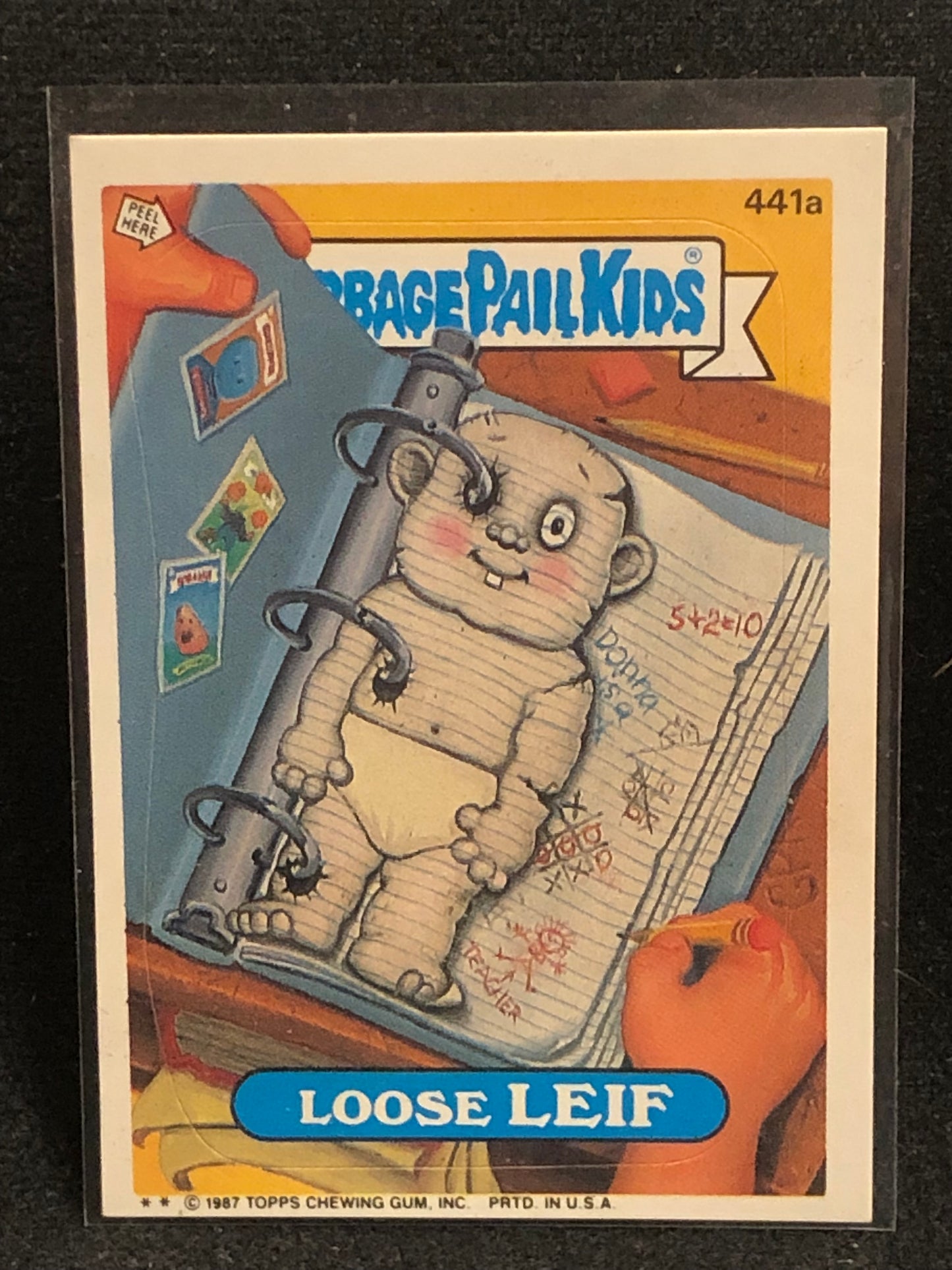 Garbage Pail Kids Original Series 11 (os11) 441a Loose Leif