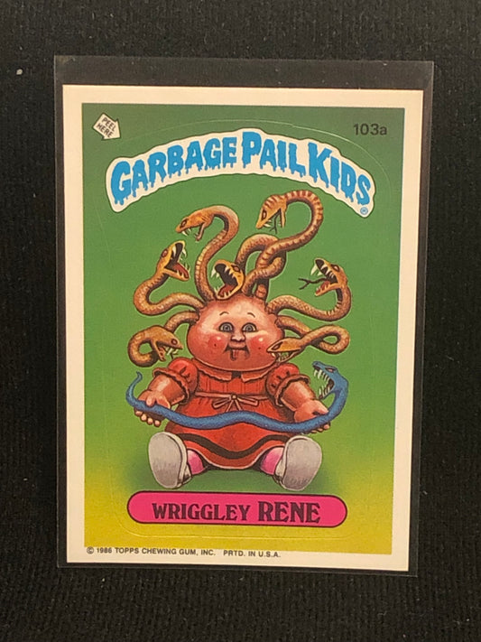 Garbage Pail Kids Original Series 3 (os3) 103a Wriggley Rene